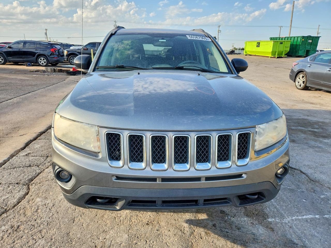 2012 Jeep Compass Sport Silver vin: 1C4NJDBB4CD656112