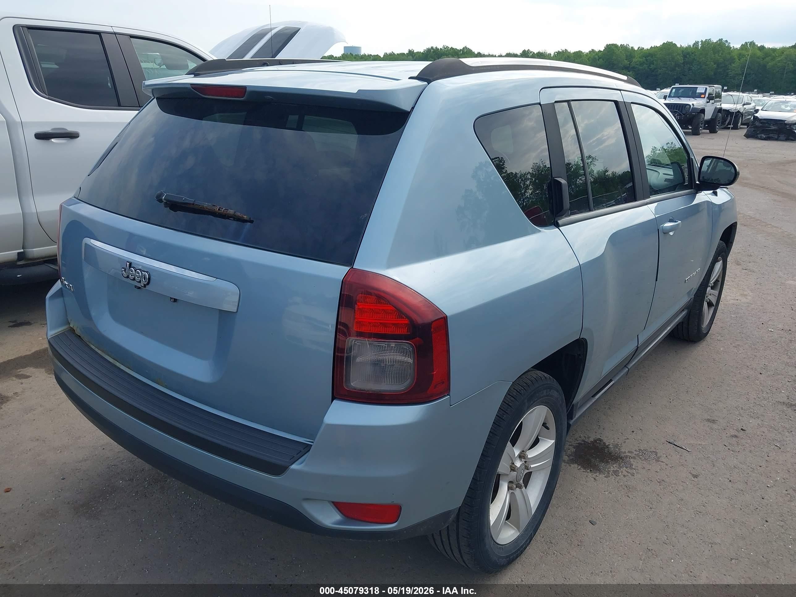 2014 Jeep Compass Sport Blue vin: 1C4NJDBB4ED518587