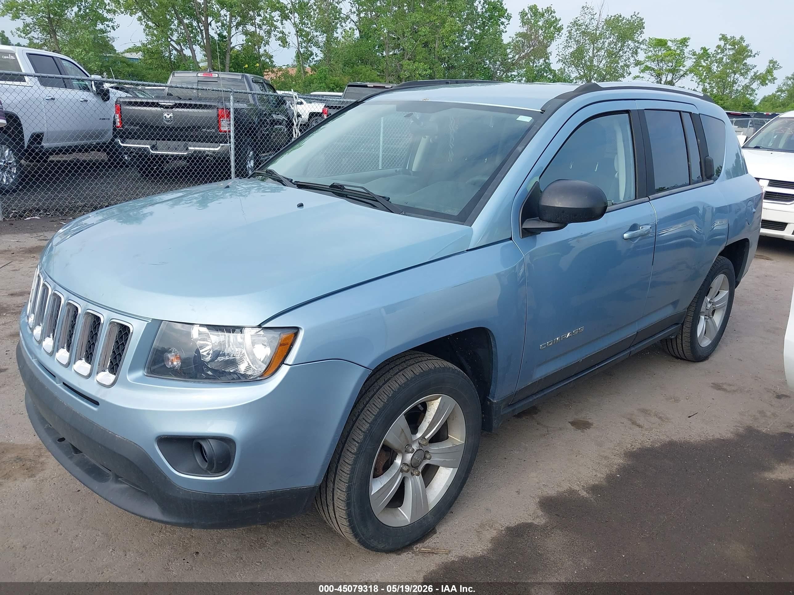 2014 Jeep Compass Sport Blue vin: 1C4NJDBB4ED518587
