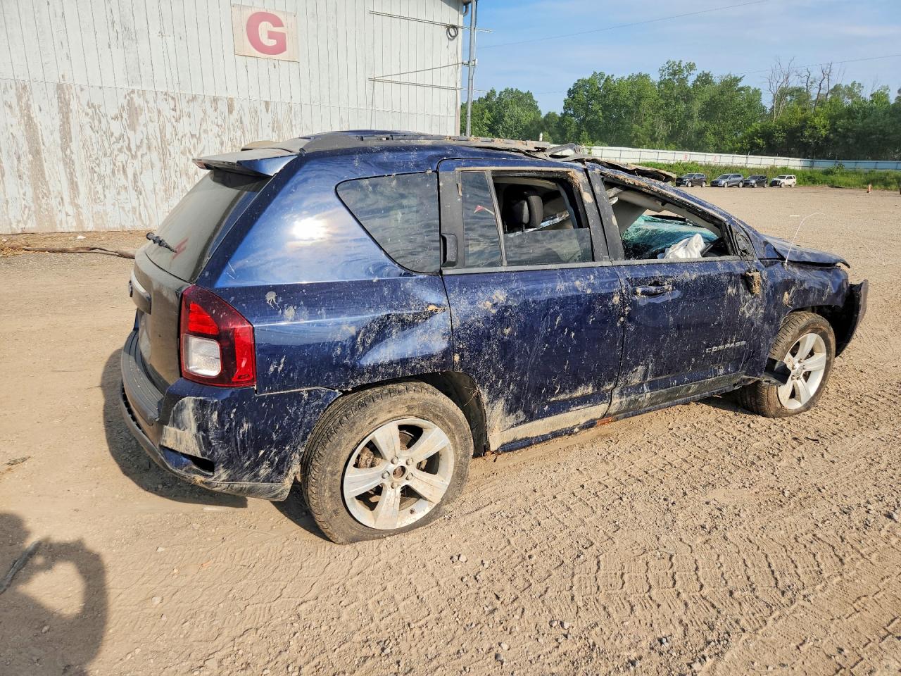 2014 Jeep Compass Sport Blue vin: 1C4NJDBB4ED591992
