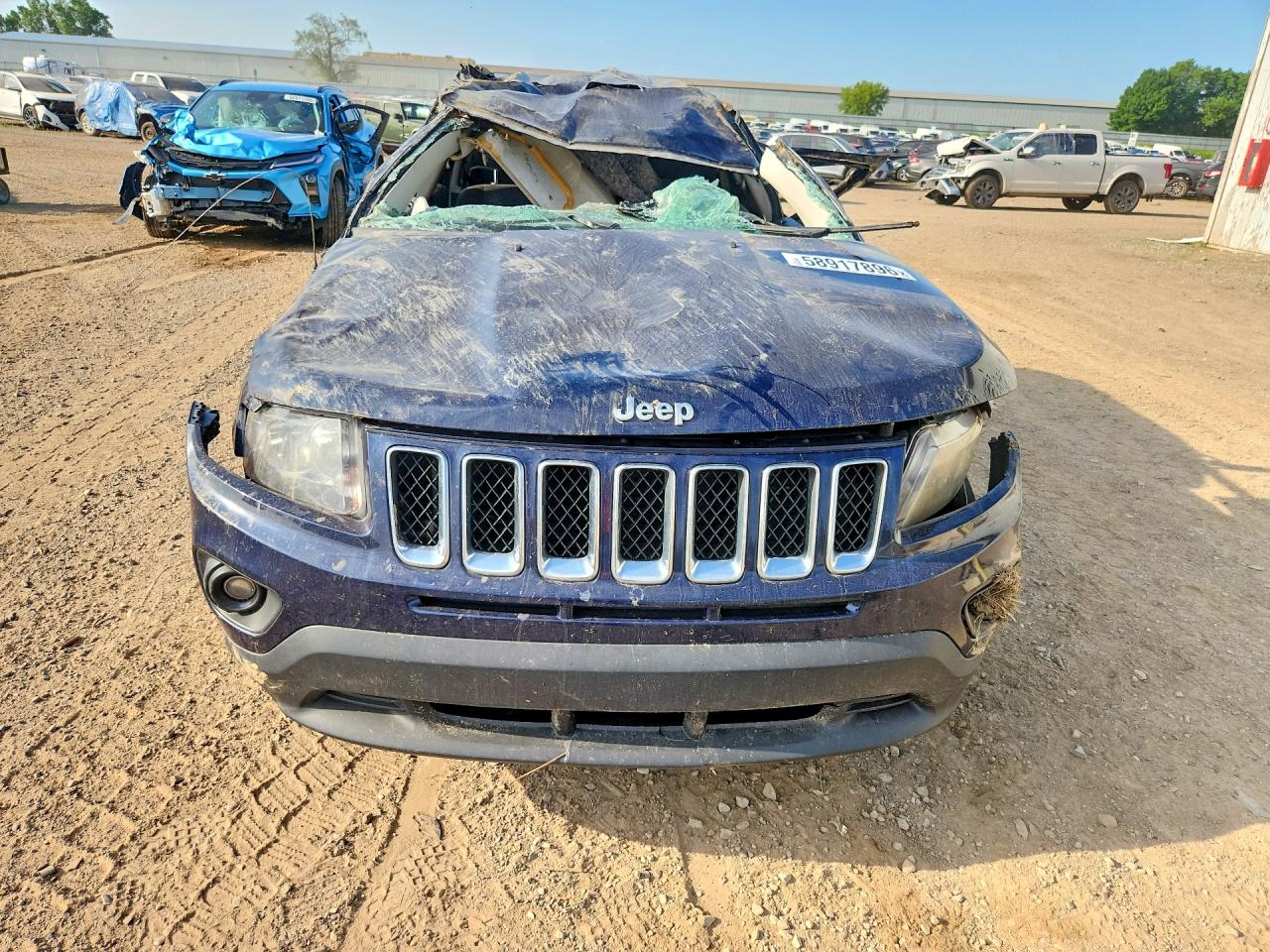 2014 Jeep Compass Sport Blue vin: 1C4NJDBB4ED591992