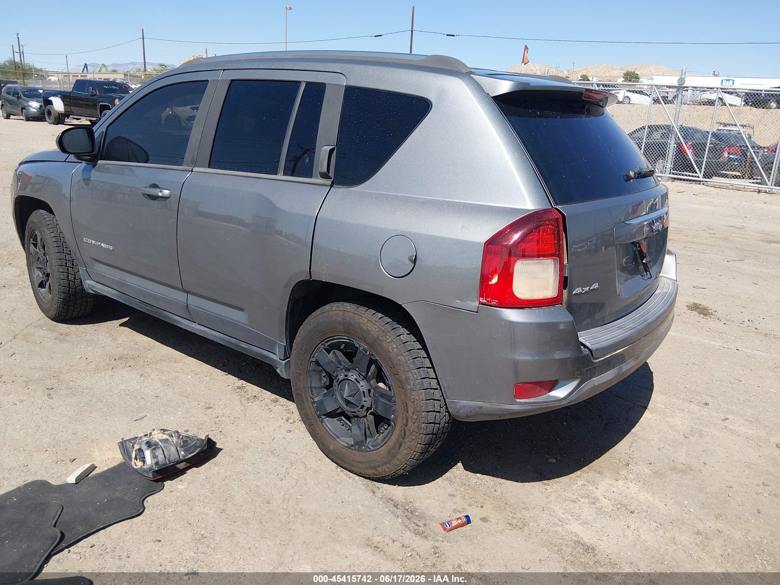 2014 Jeep Compass Sport Gray vin: 1C4NJDBB4ED593080