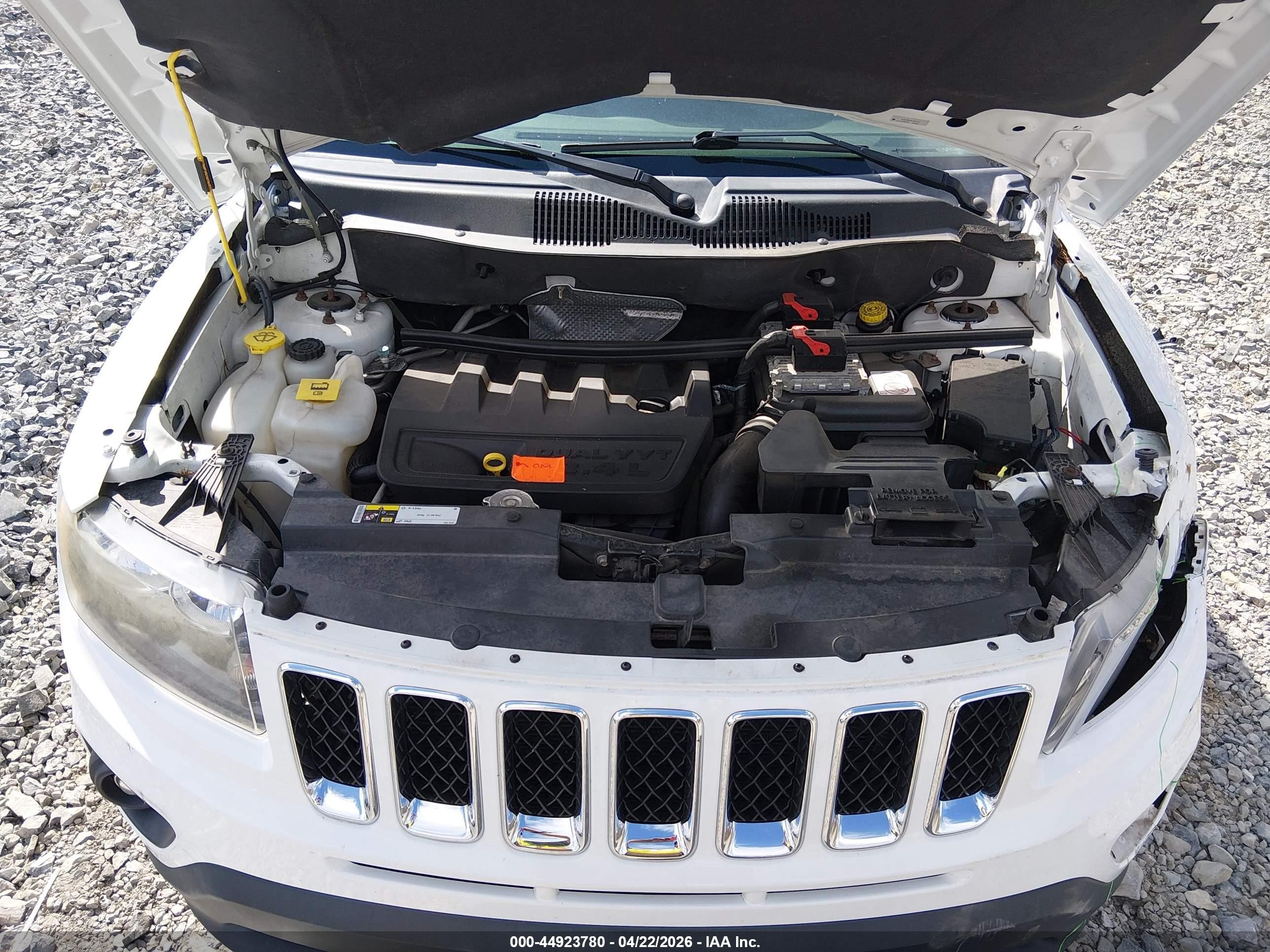 2014 Jeep Compass Sport Белый vin: 1C4NJDBB4ED661250