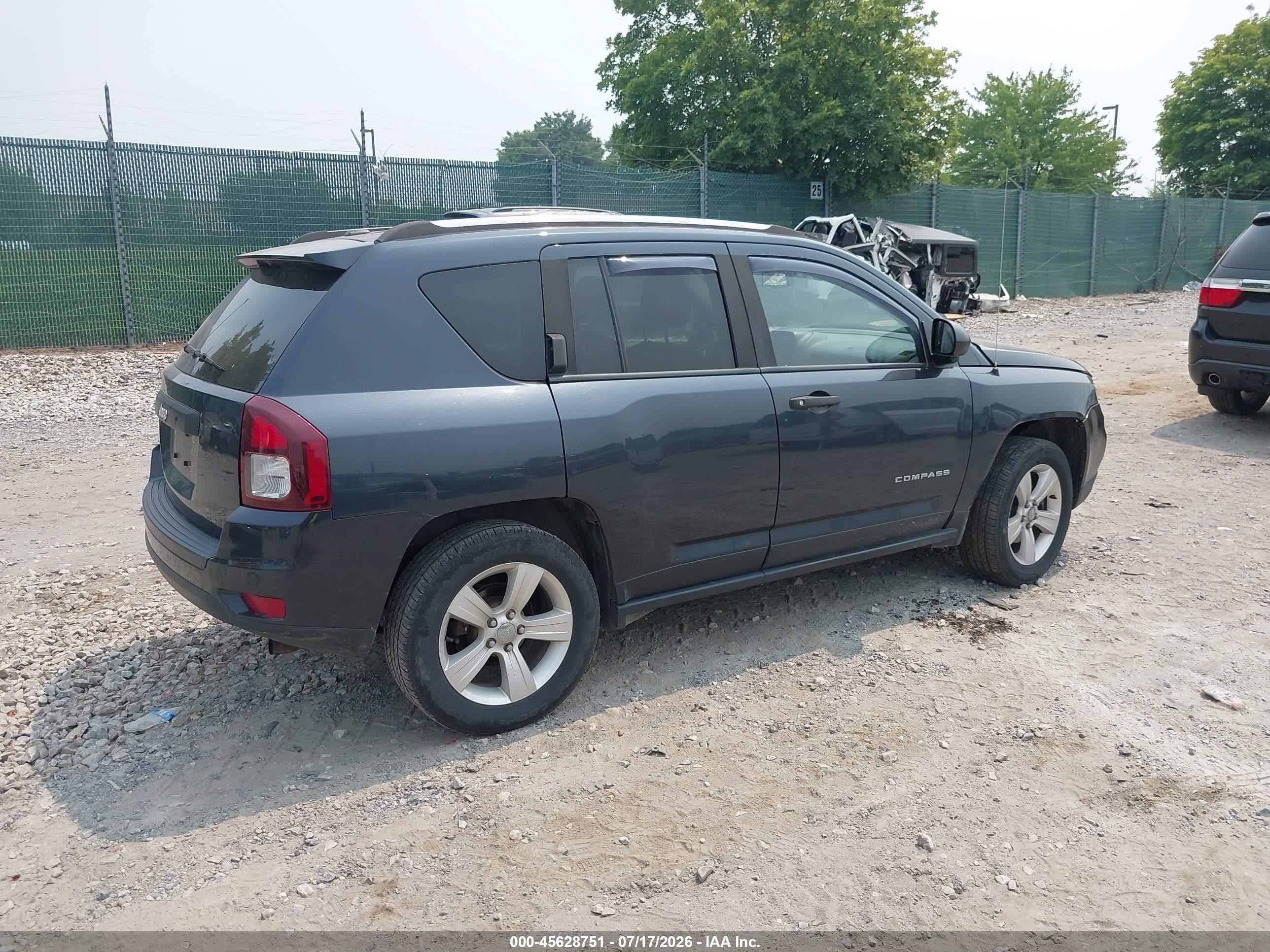2014 Jeep Compass Sport Gray vin: 1C4NJDBB4ED731037