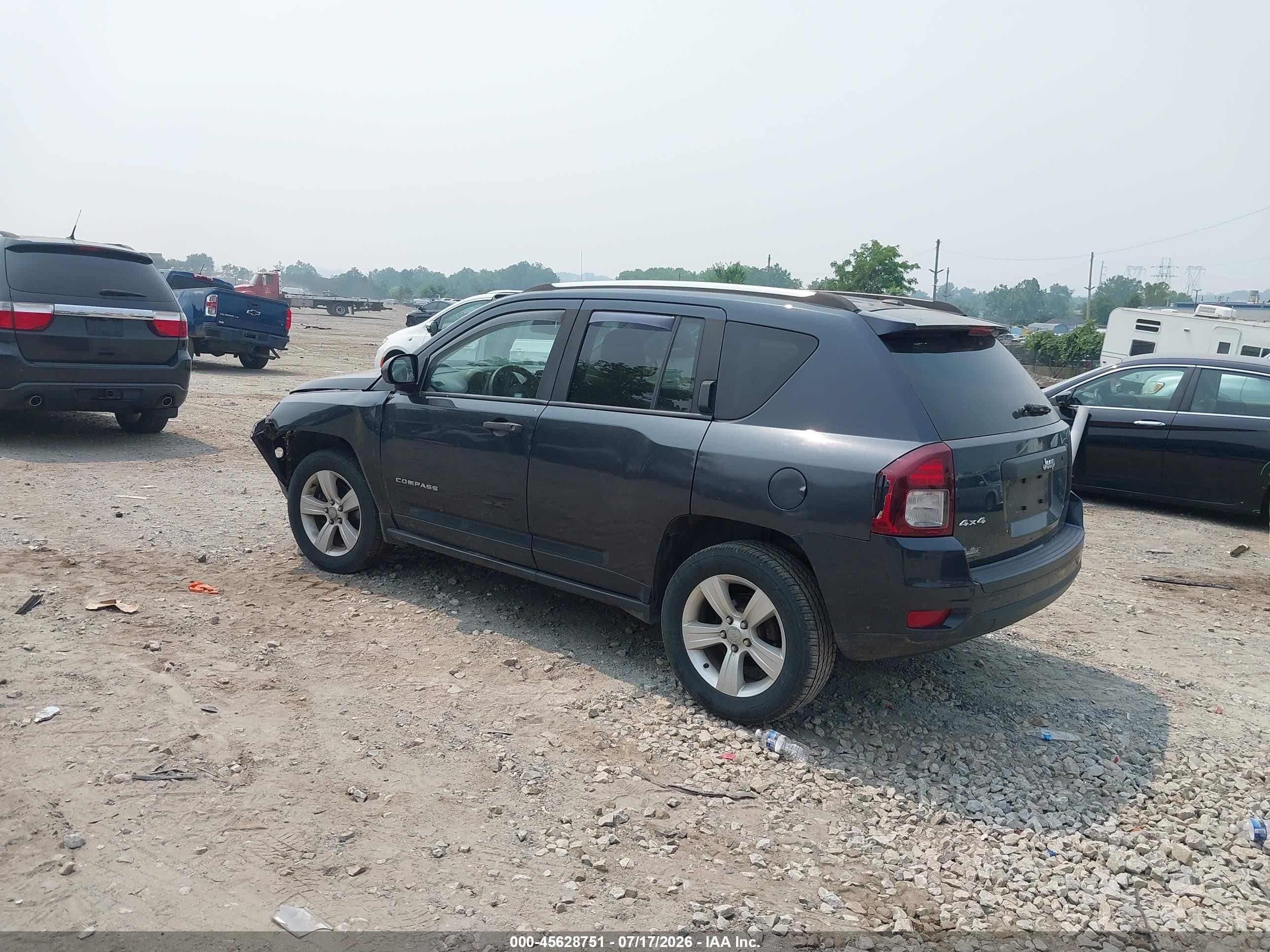 2014 Jeep Compass Sport Gray vin: 1C4NJDBB4ED731037