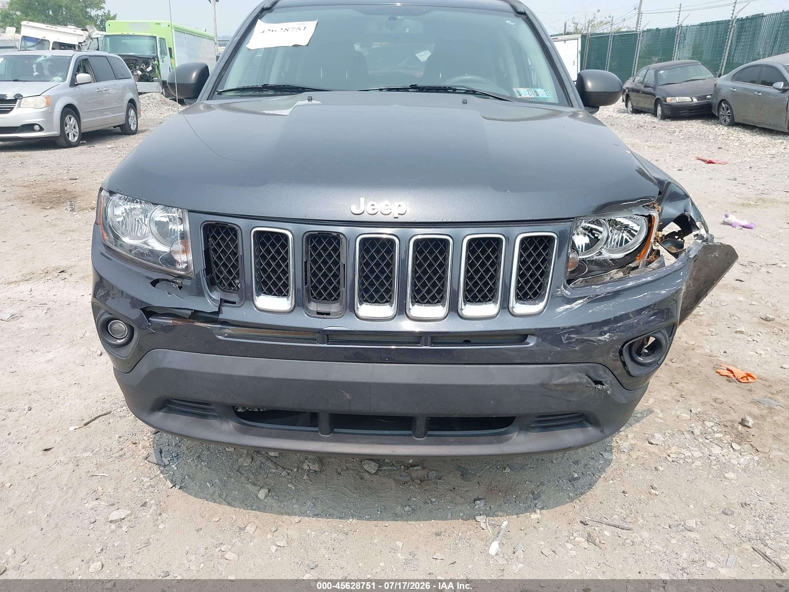 2014 Jeep Compass Sport Gray vin: 1C4NJDBB4ED731037