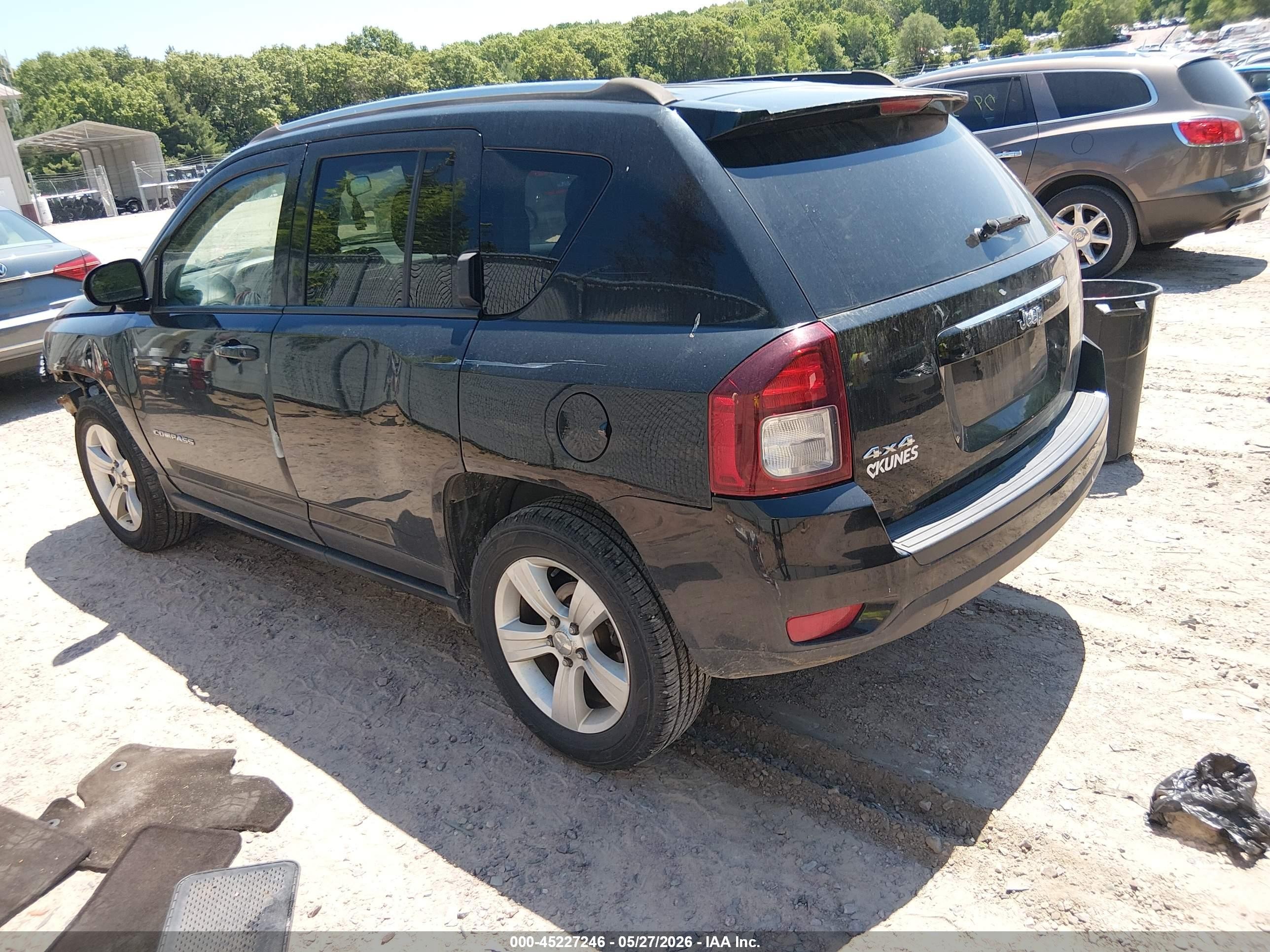 2015 Jeep Compass Sport Black vin: 1C4NJDBB4FD142975