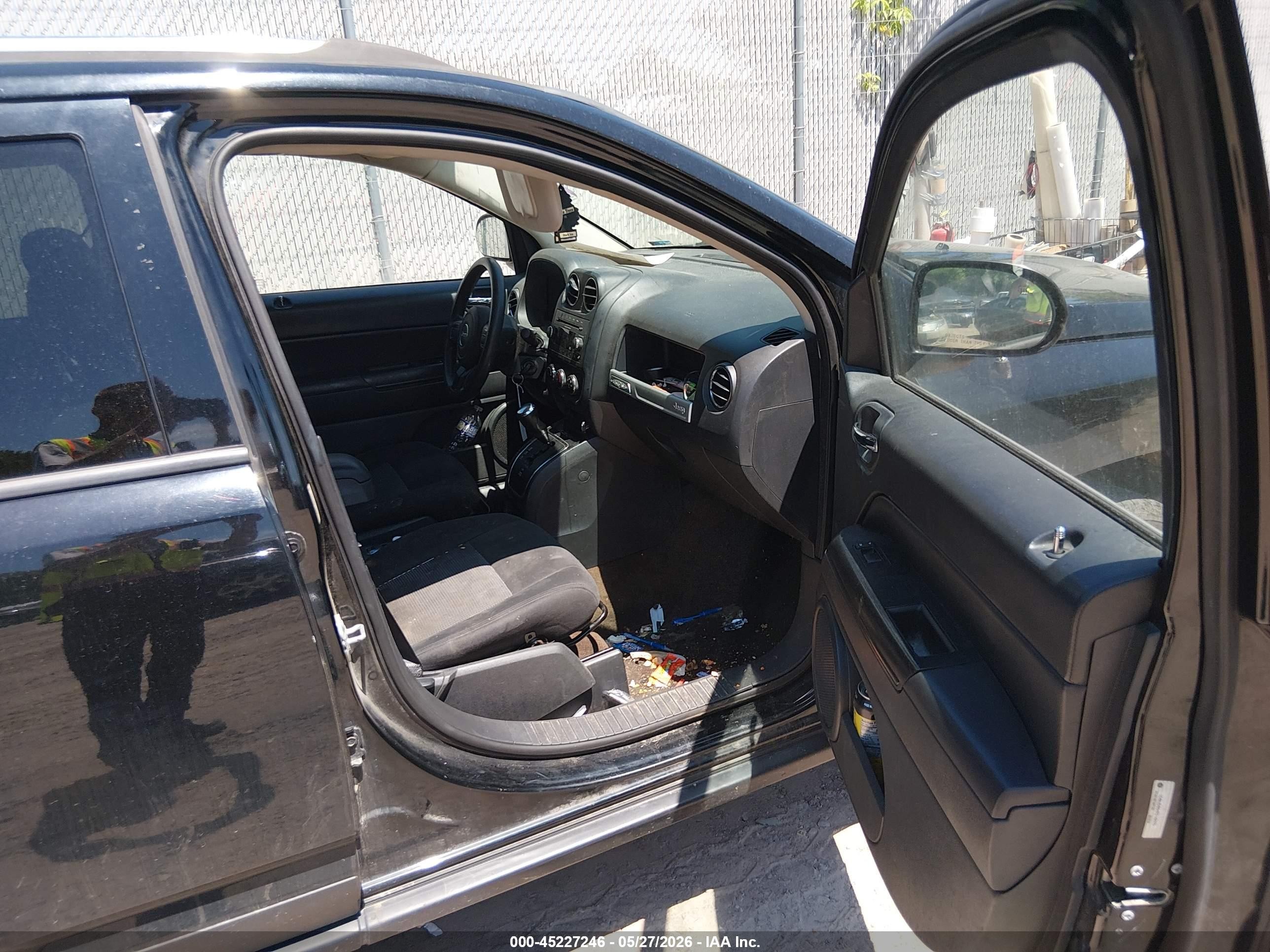 2015 Jeep Compass Sport Black vin: 1C4NJDBB4FD142975