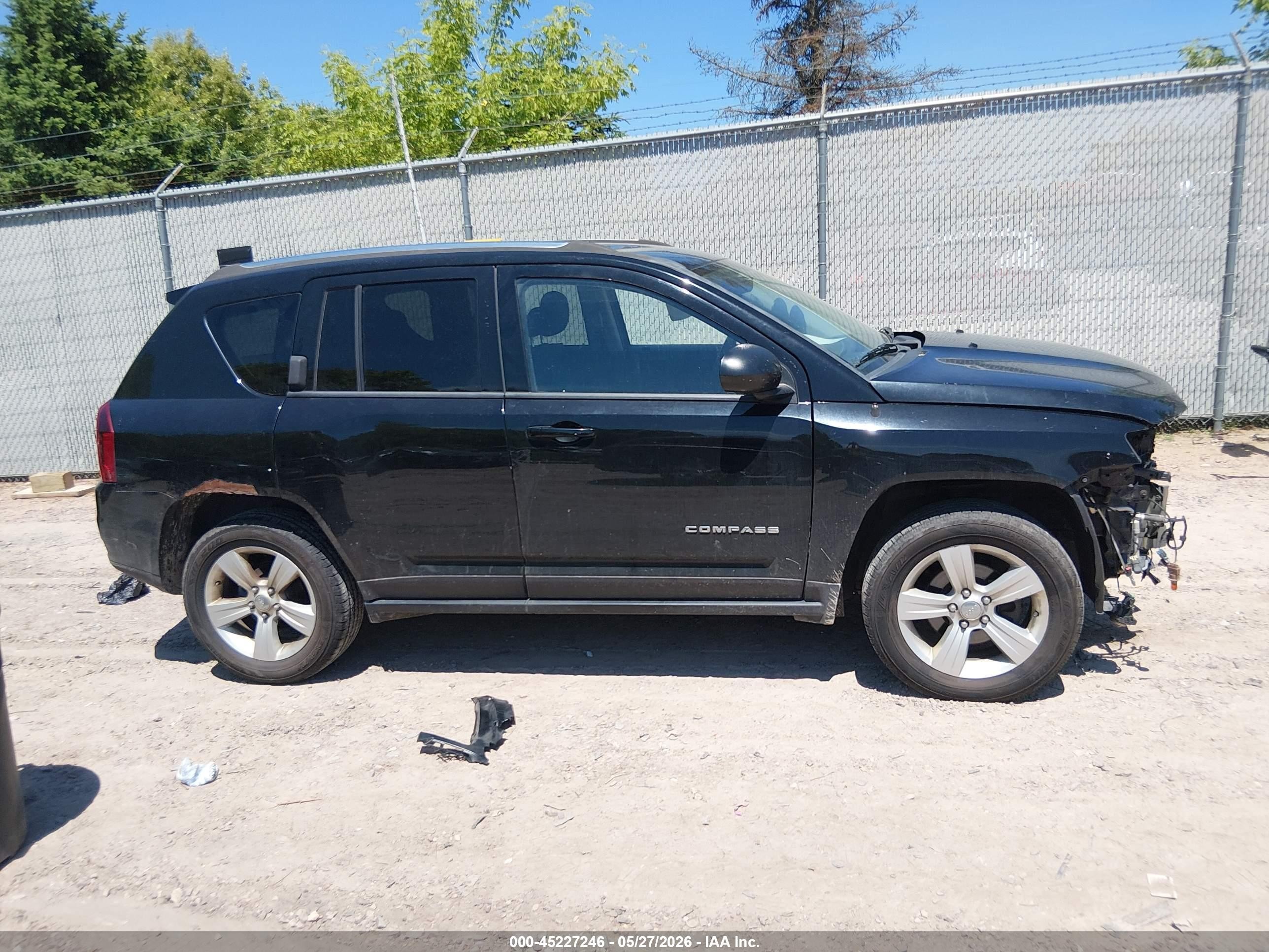 2015 Jeep Compass Sport Black vin: 1C4NJDBB4FD142975