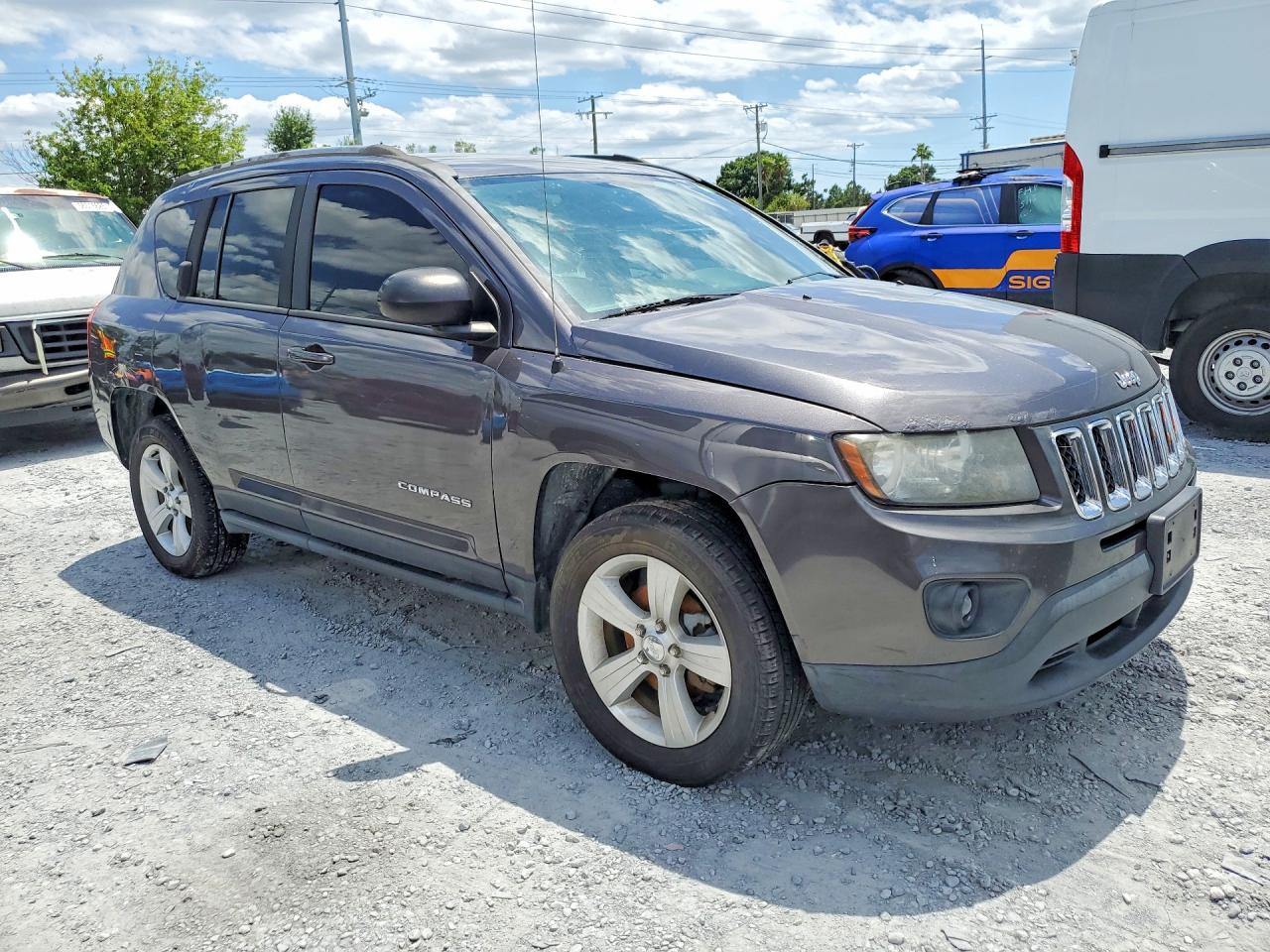 2015 Jeep Compass Sport Gray vin: 1C4NJDBB4FD393155