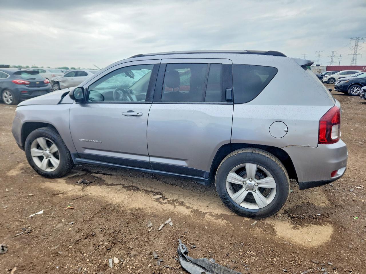 2016 Jeep Compass Sport Silver vin: 1C4NJDBB4GD670825