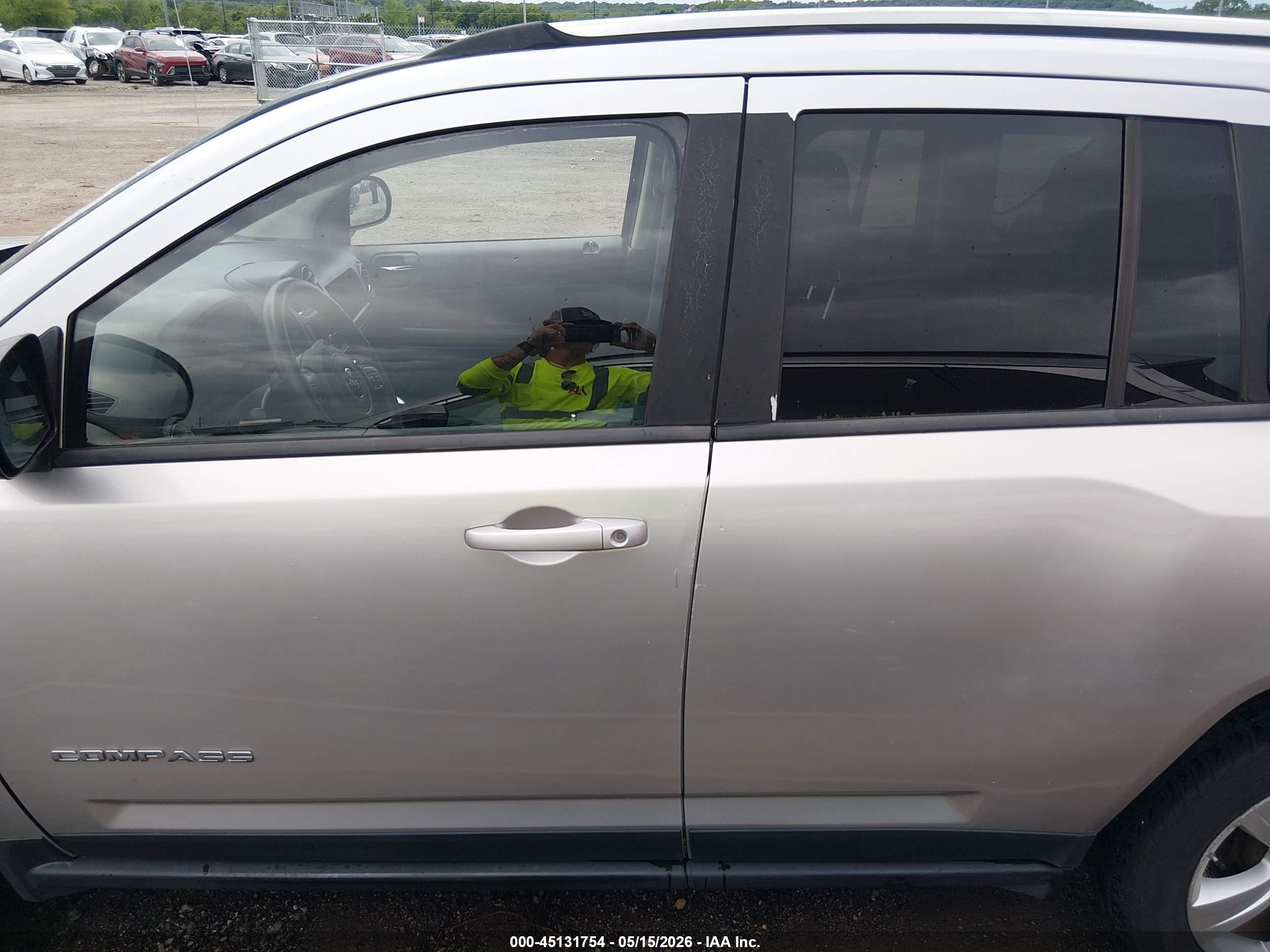 2012 Jeep Compass Sport Silver vin: 1C4NJDBB5CD583123