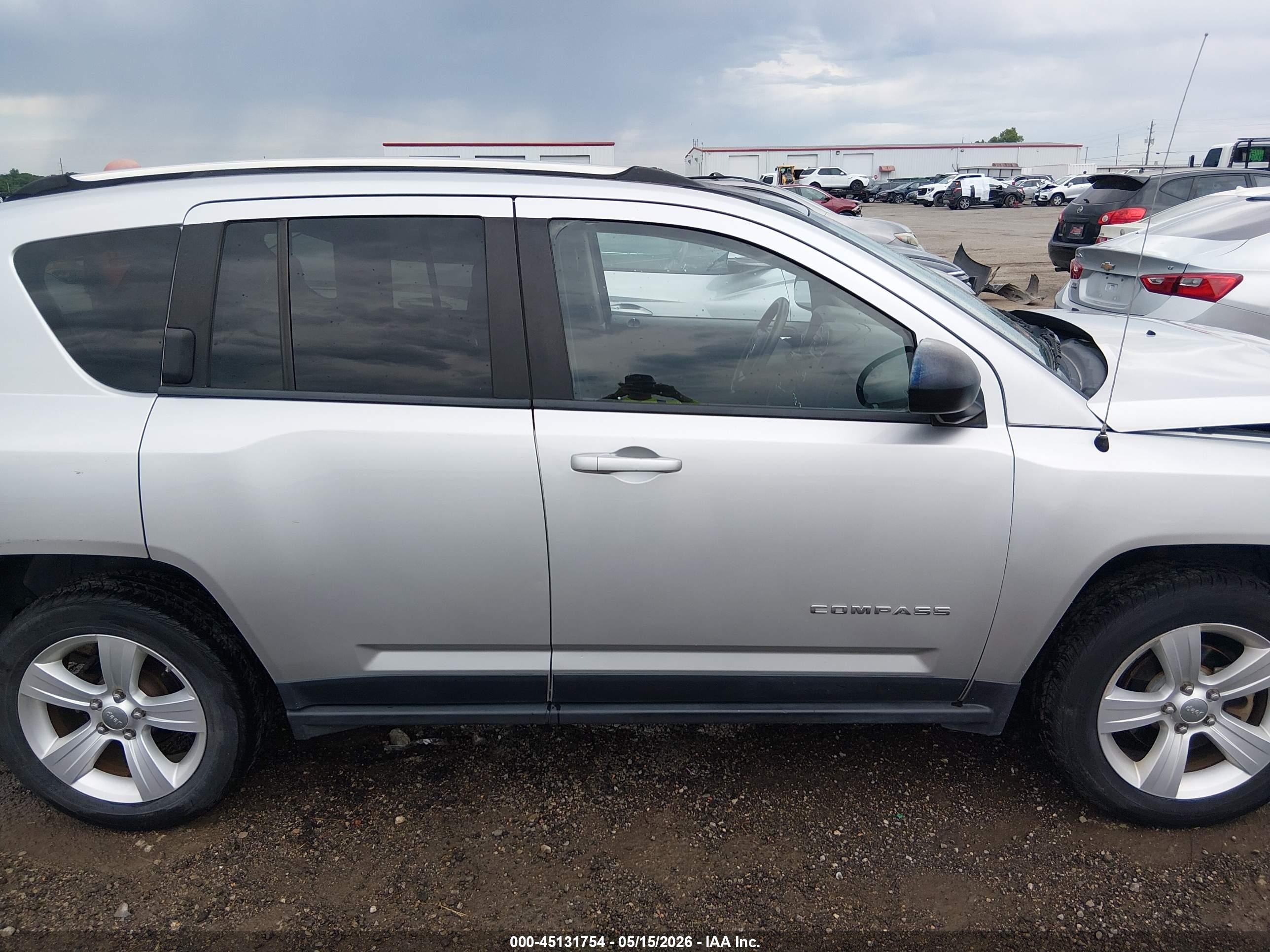 2012 Jeep Compass Sport Silver vin: 1C4NJDBB5CD583123