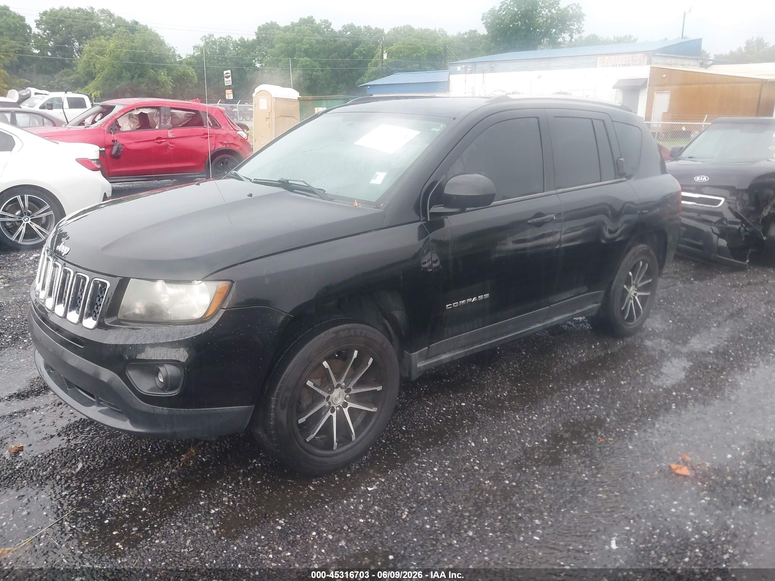 2014 Jeep Compass Sport Black vin: 1C4NJDBB5ED661242