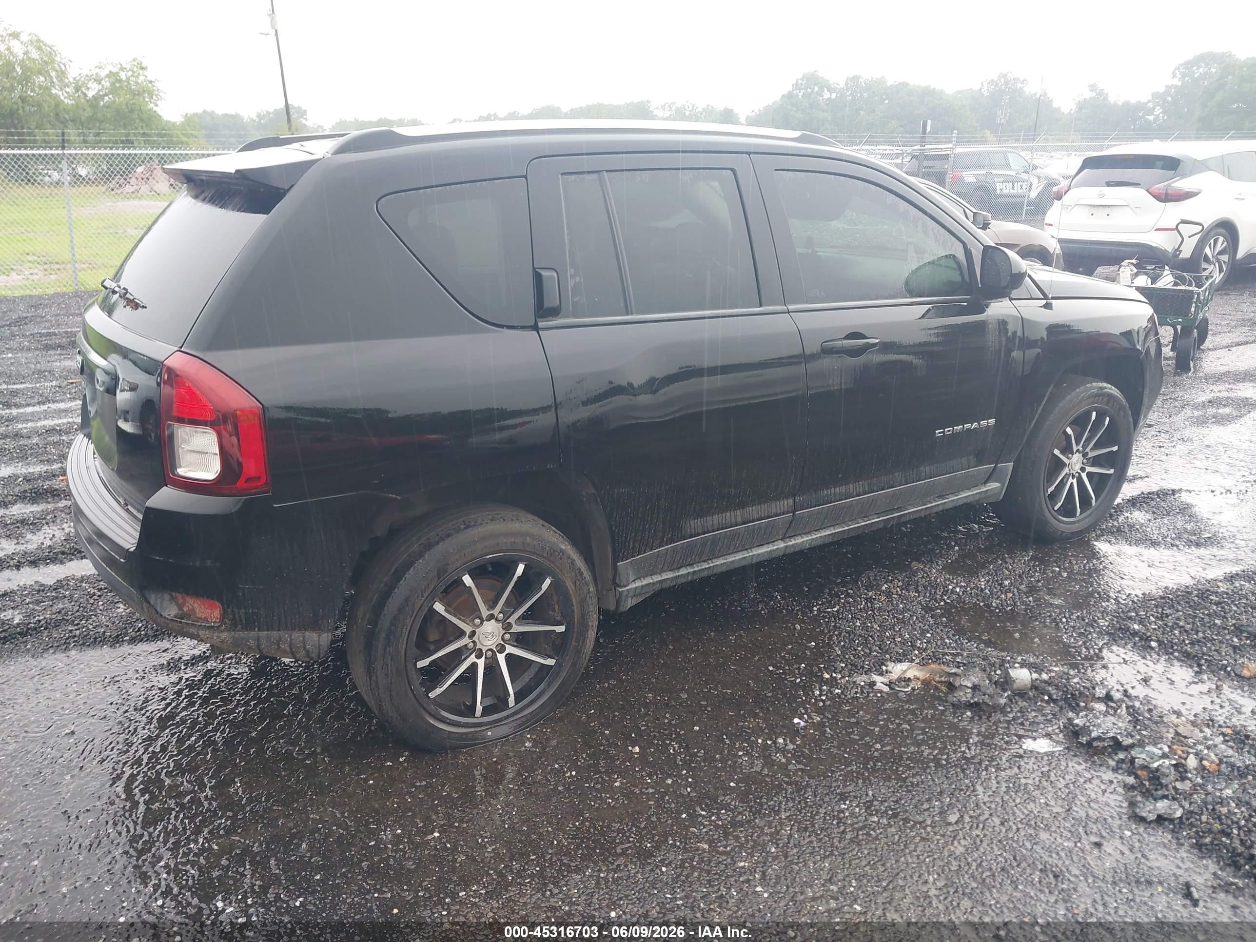 2014 Jeep Compass Sport Black vin: 1C4NJDBB5ED661242
