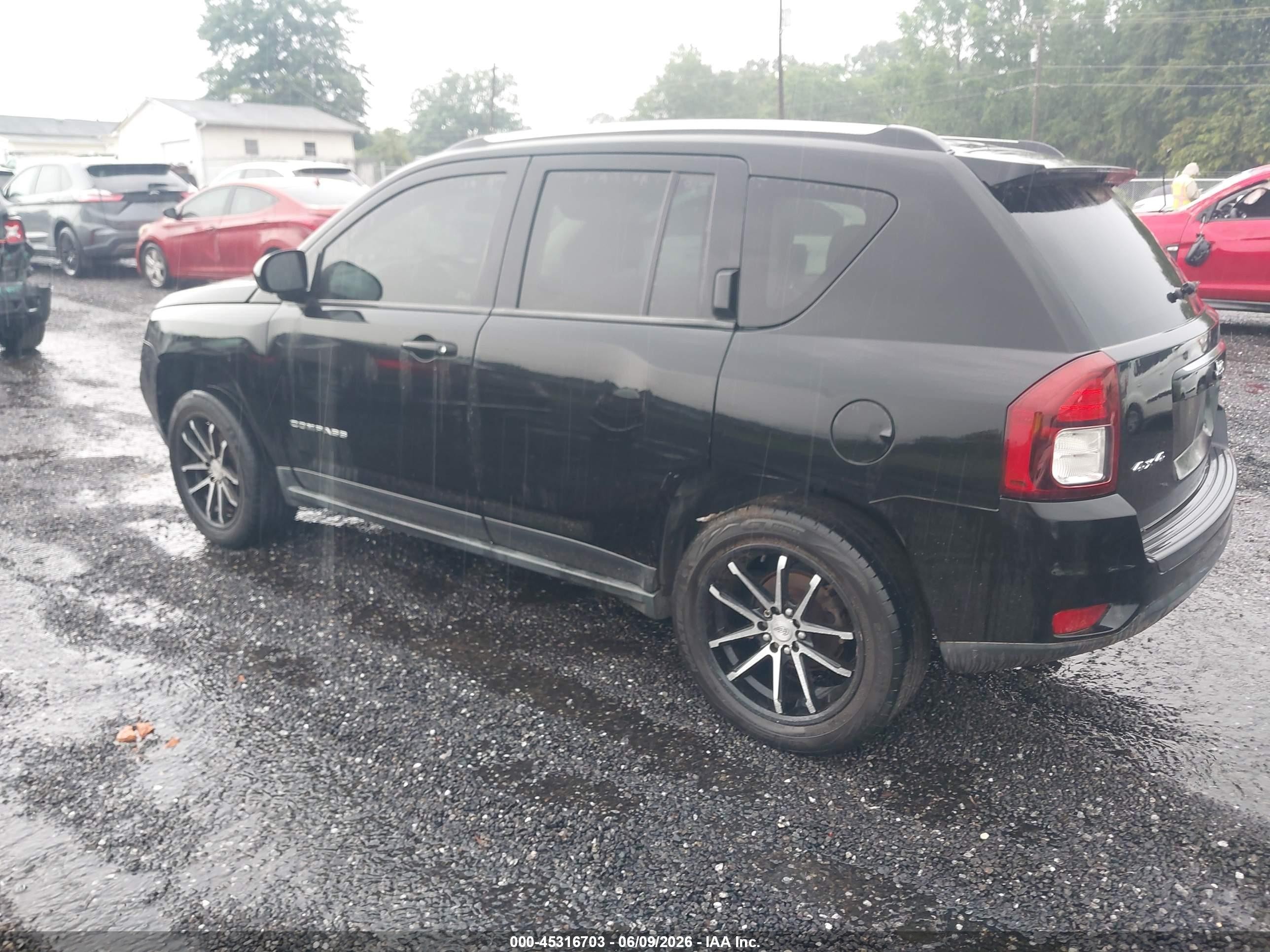 2014 Jeep Compass Sport Black vin: 1C4NJDBB5ED661242