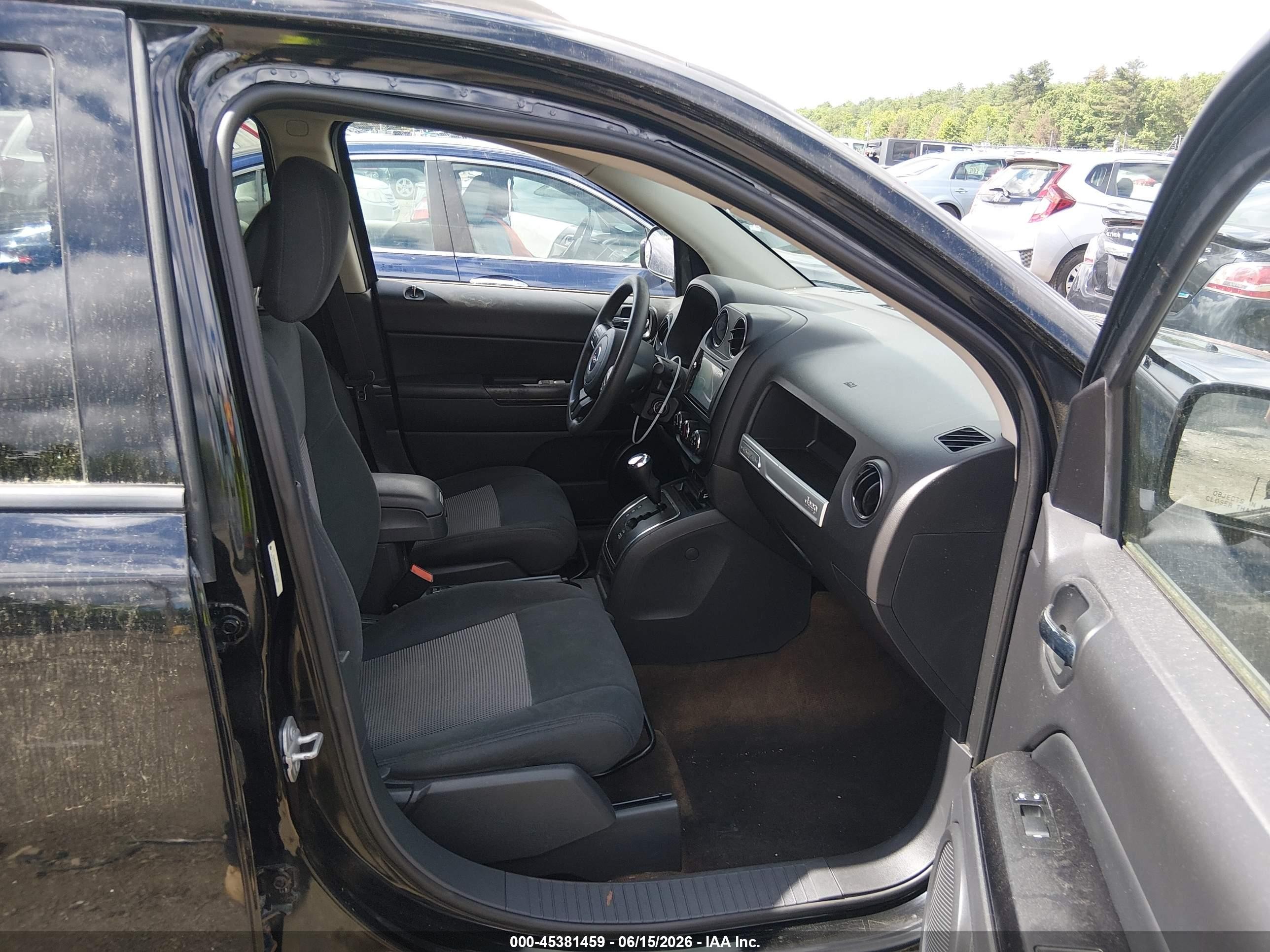 2014 Jeep Compass Sport Черный vin: 1C4NJDBB5ED927083