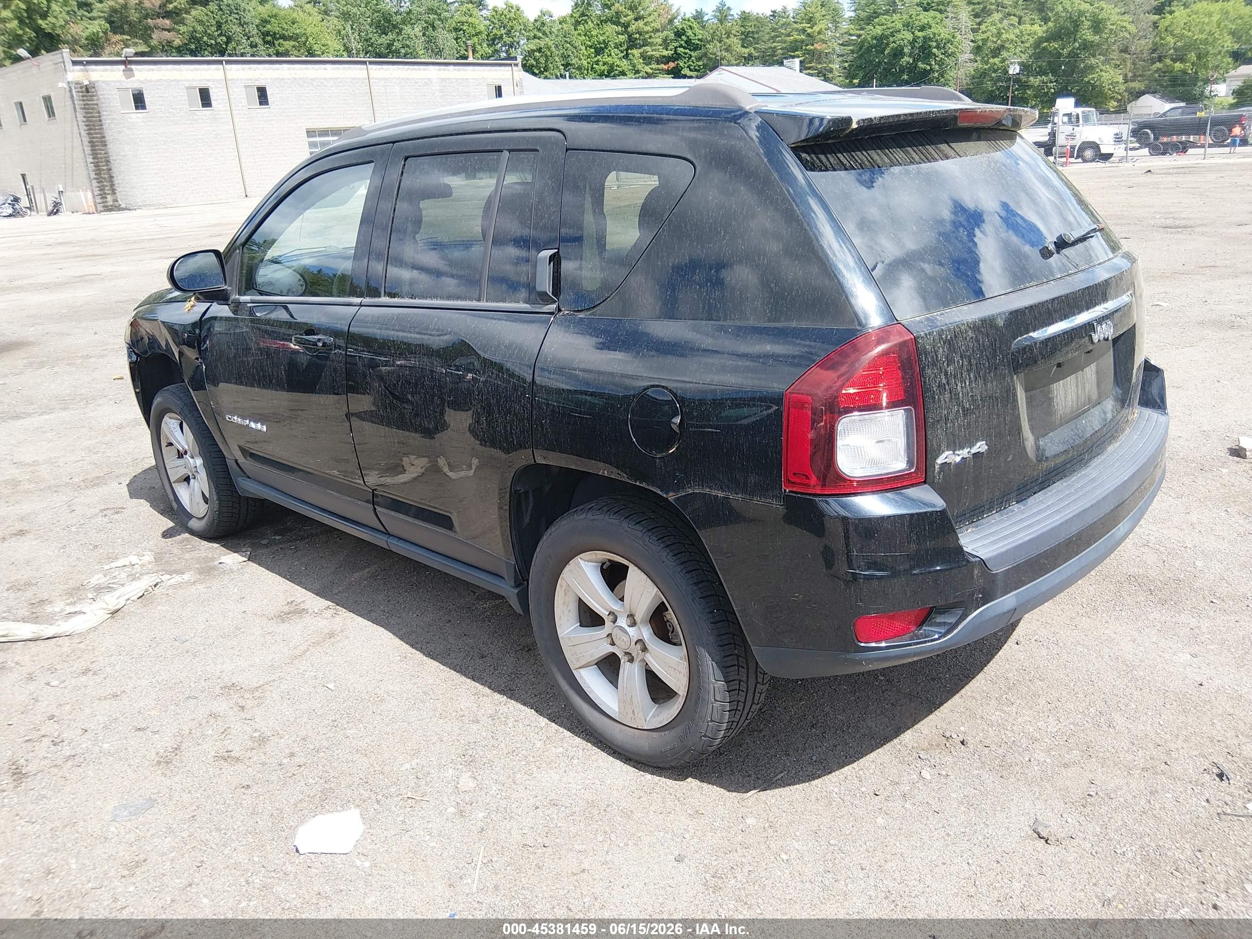 2014 Jeep Compass Sport Черный vin: 1C4NJDBB5ED927083