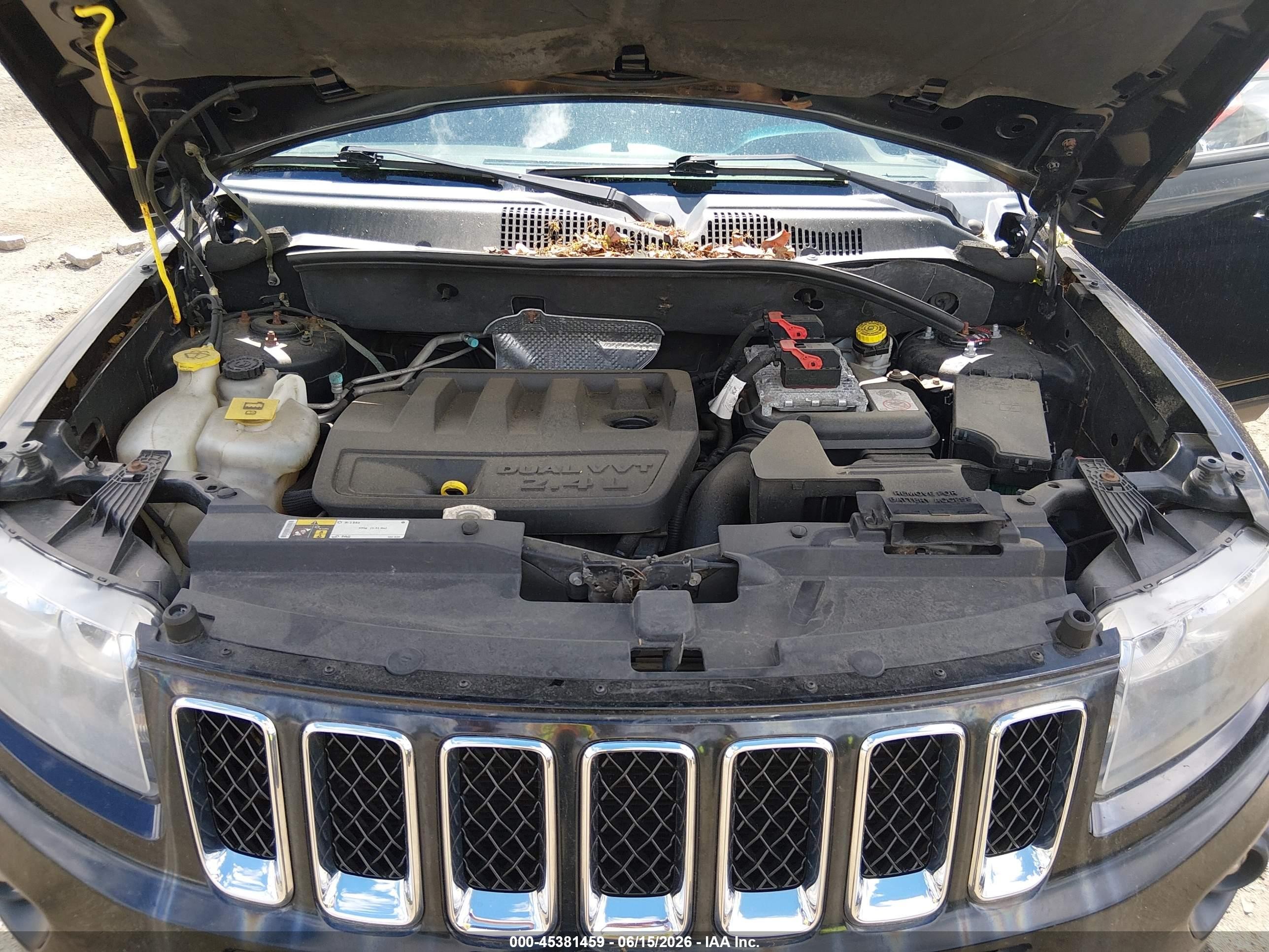 2014 Jeep Compass Sport Черный vin: 1C4NJDBB5ED927083