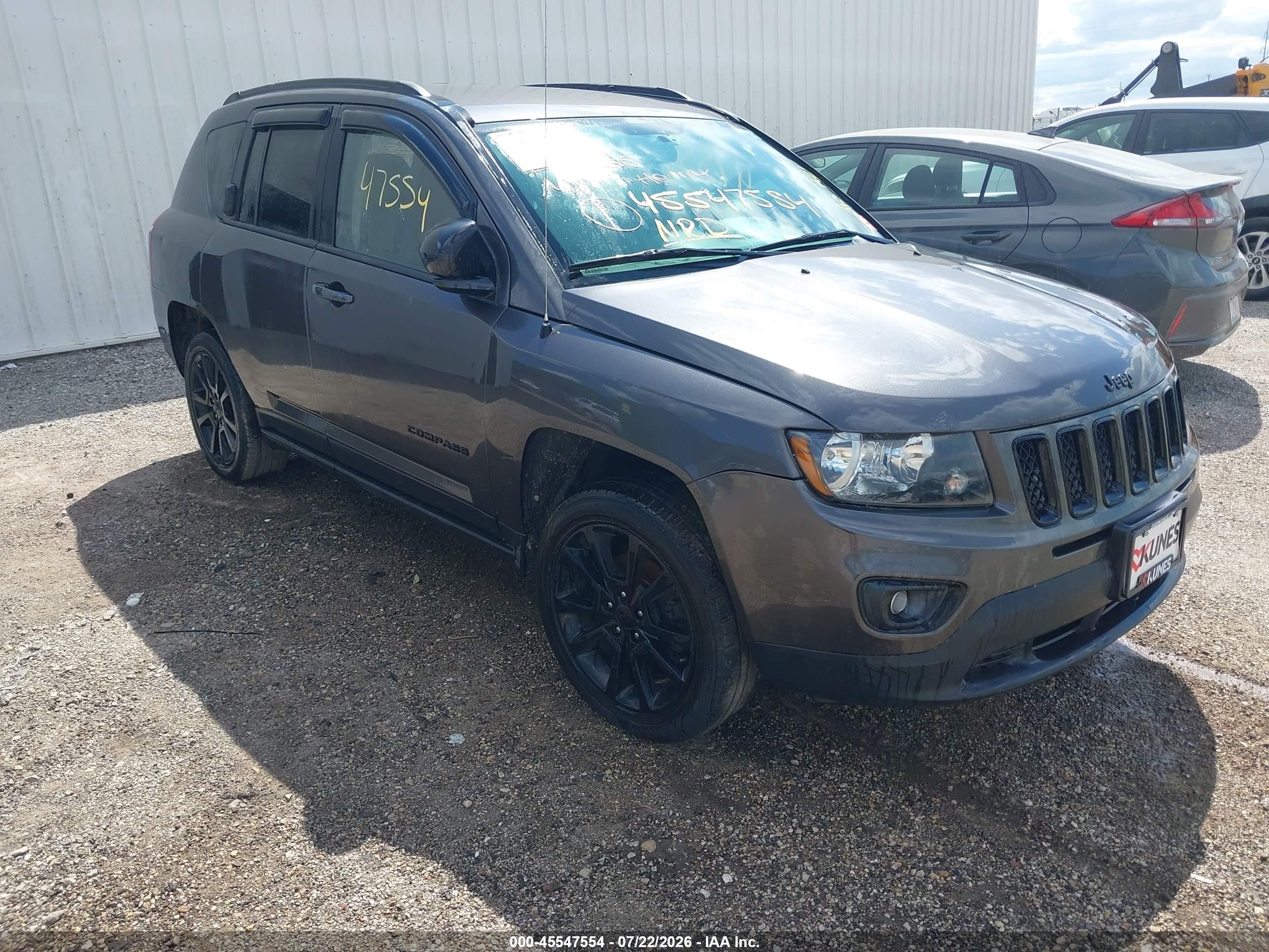 2015 Jeep Compass Altitude Edition Gray vin: 1C4NJDBB5FD258606