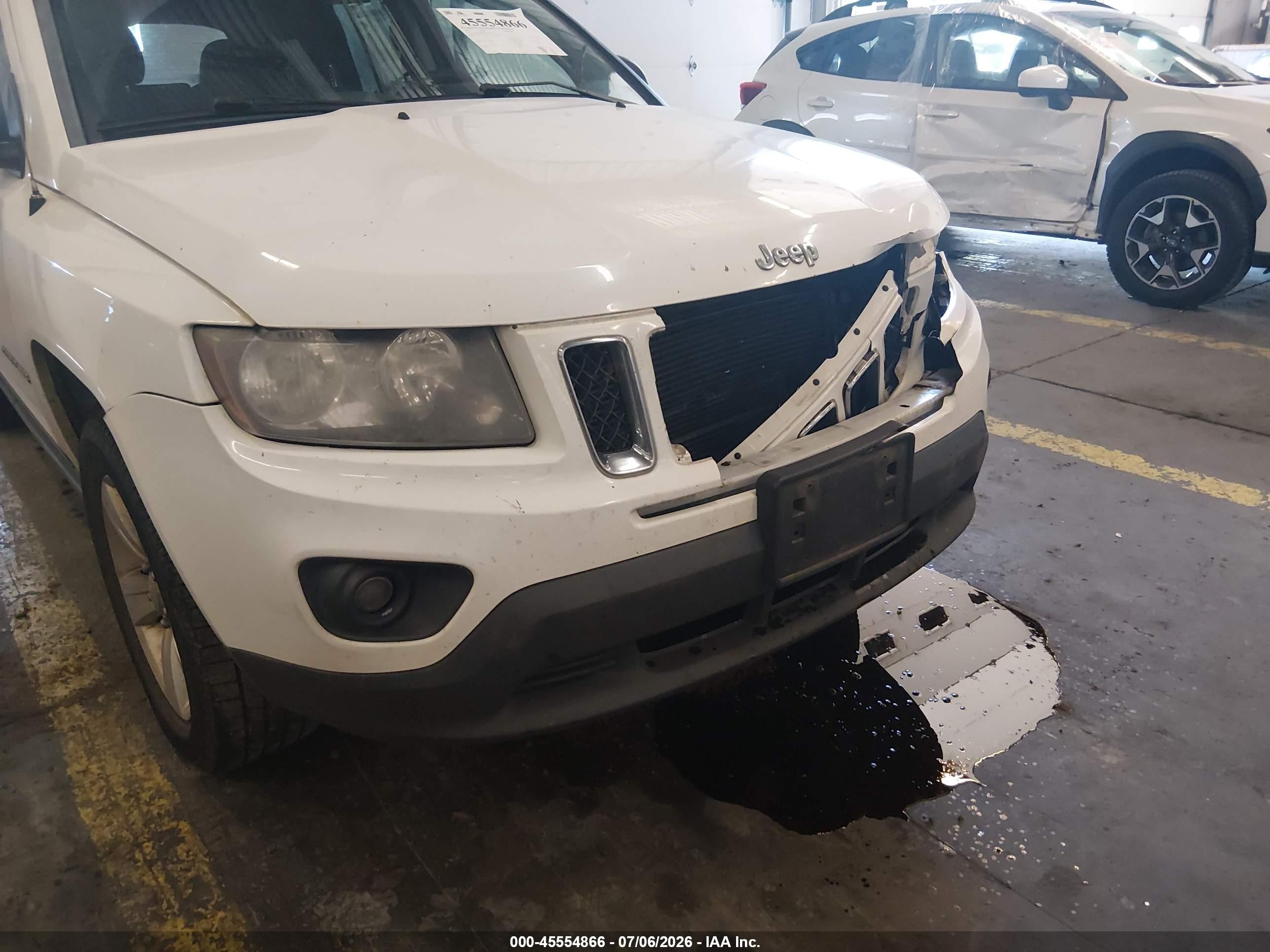 2015 Jeep Compass Sport Белый vin: 1C4NJDBB5FD332106