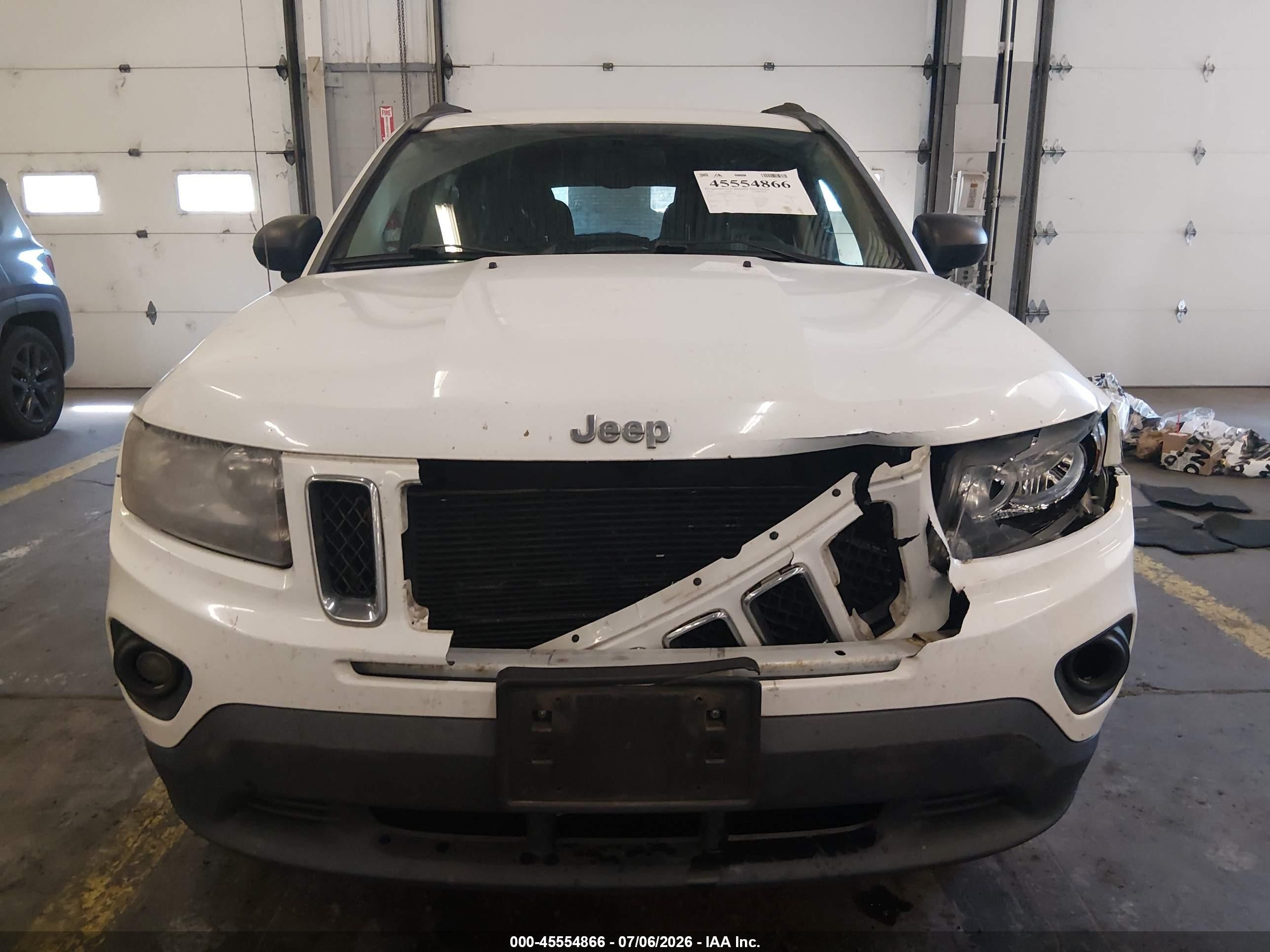 2015 Jeep Compass Sport Белый vin: 1C4NJDBB5FD332106