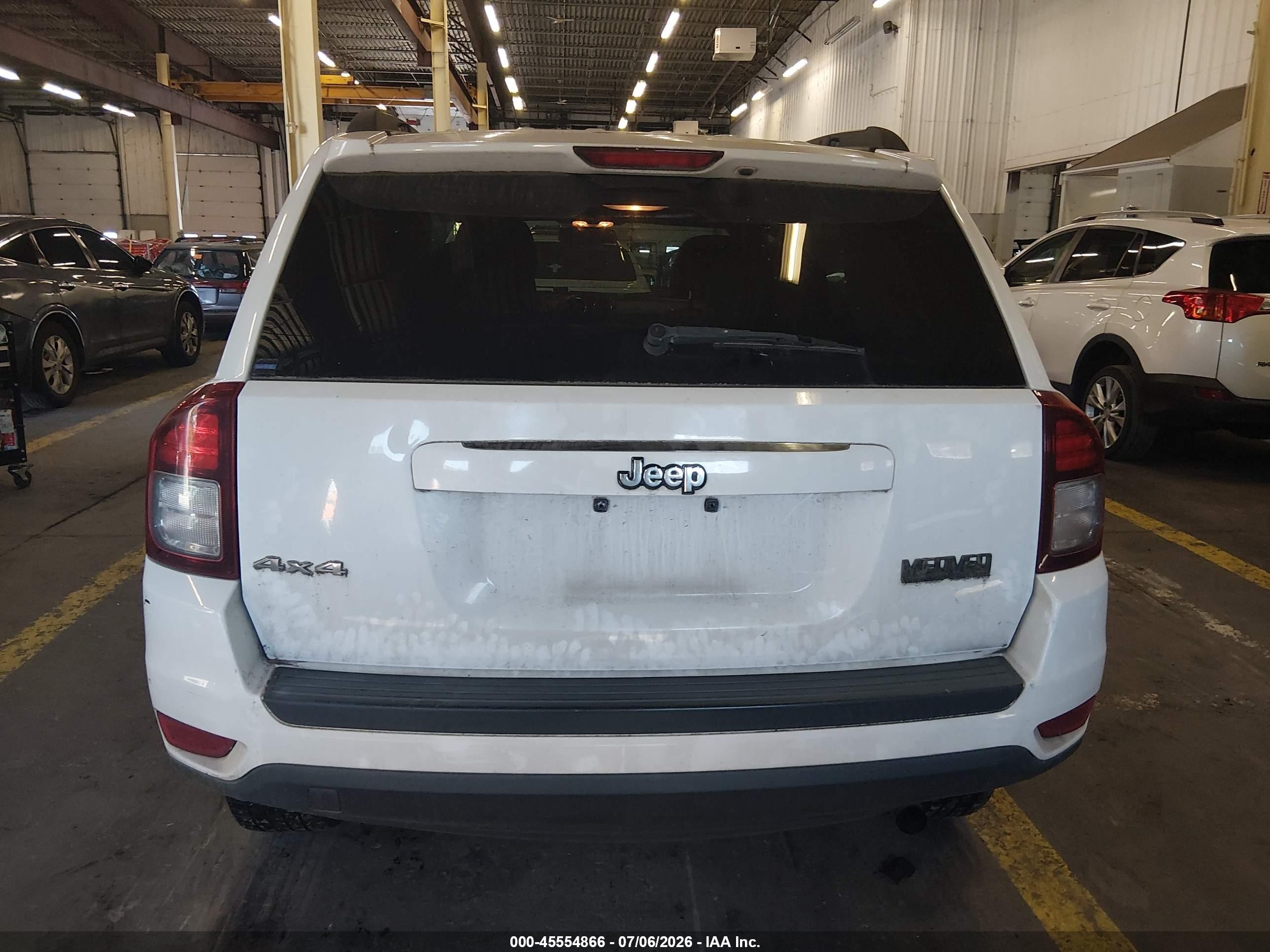 2015 Jeep Compass Sport Белый vin: 1C4NJDBB5FD332106