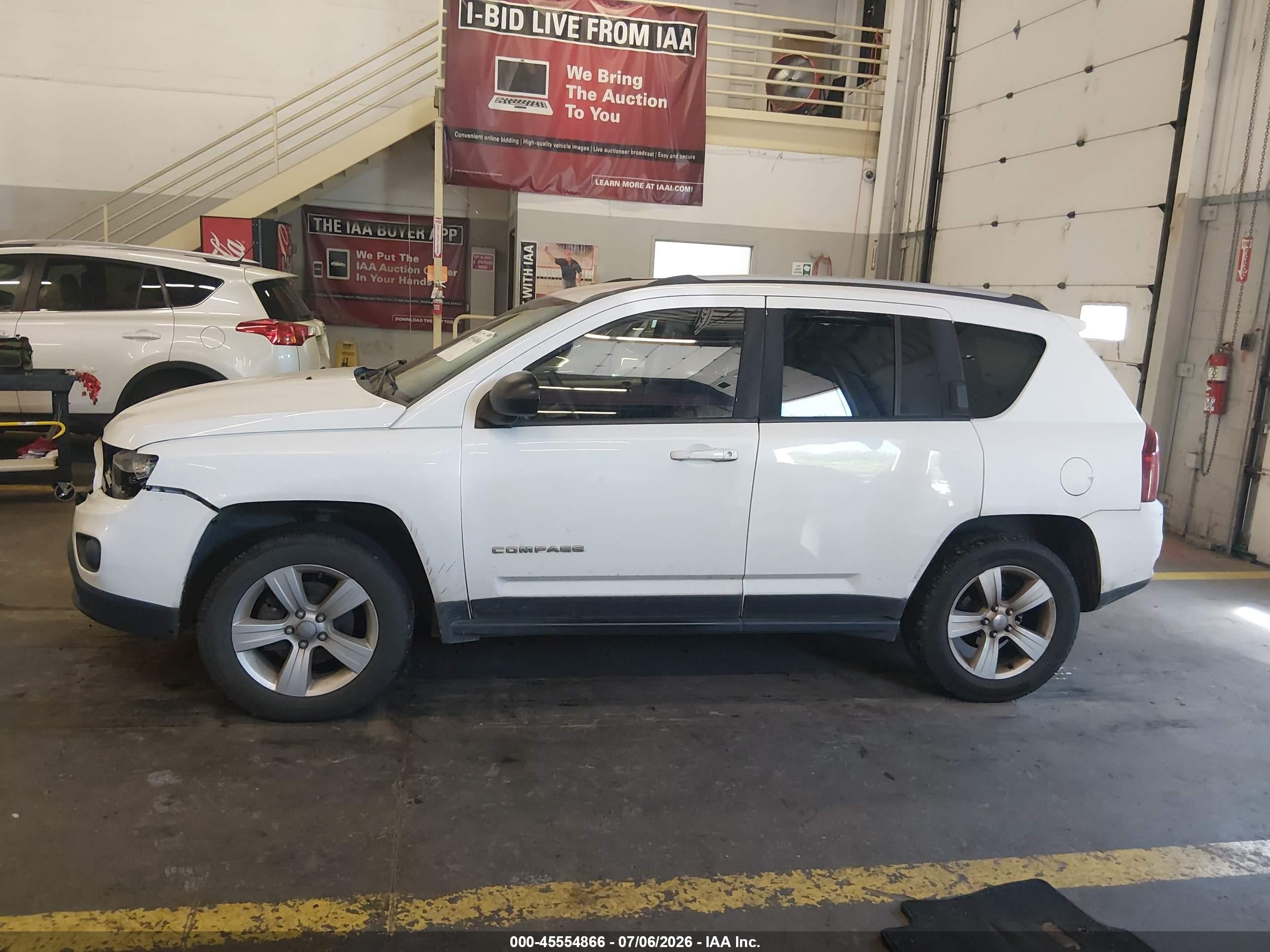 2015 Jeep Compass Sport Белый vin: 1C4NJDBB5FD332106
