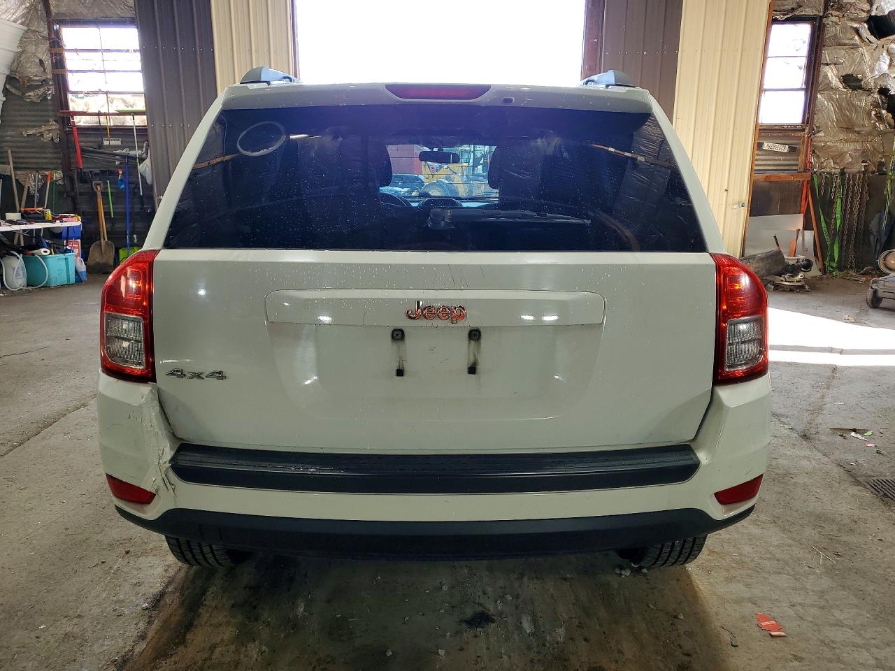 2012 Jeep Compass Sport White vin: 1C4NJDBB6CD539759