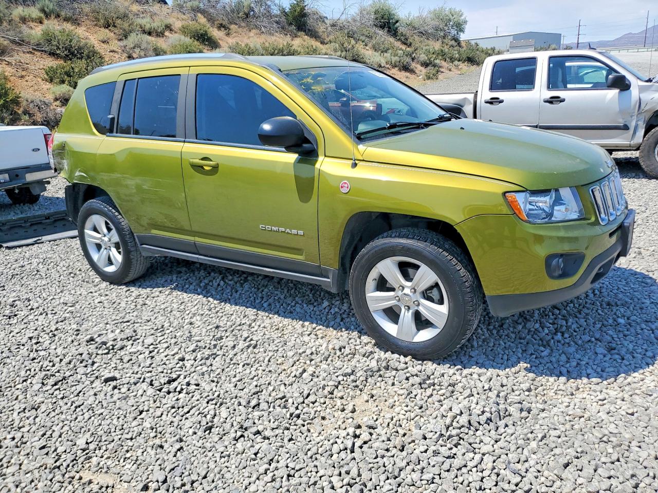 2012 Jeep Compass Sport Green vin: 1C4NJDBB6CD683229
