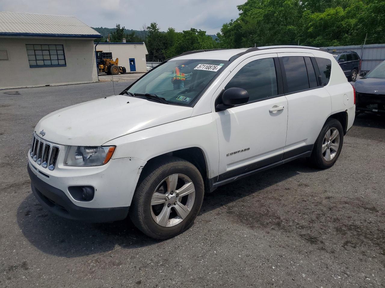 2013 Jeep Compass Sport Белый vin: 1C4NJDBB6DD167972