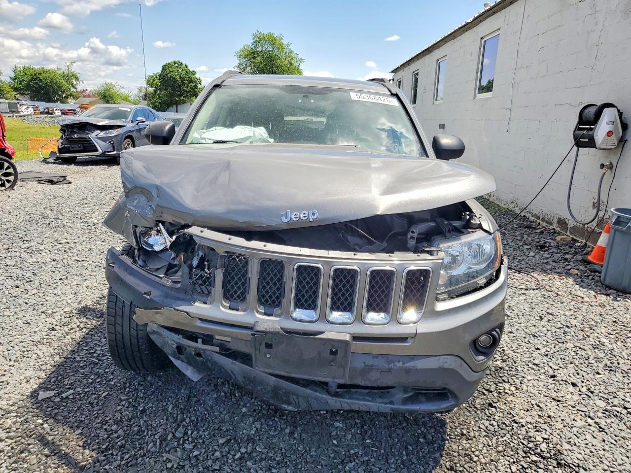 2014 Jeep Compass Sport Серый vin: 1C4NJDBB6ED592593