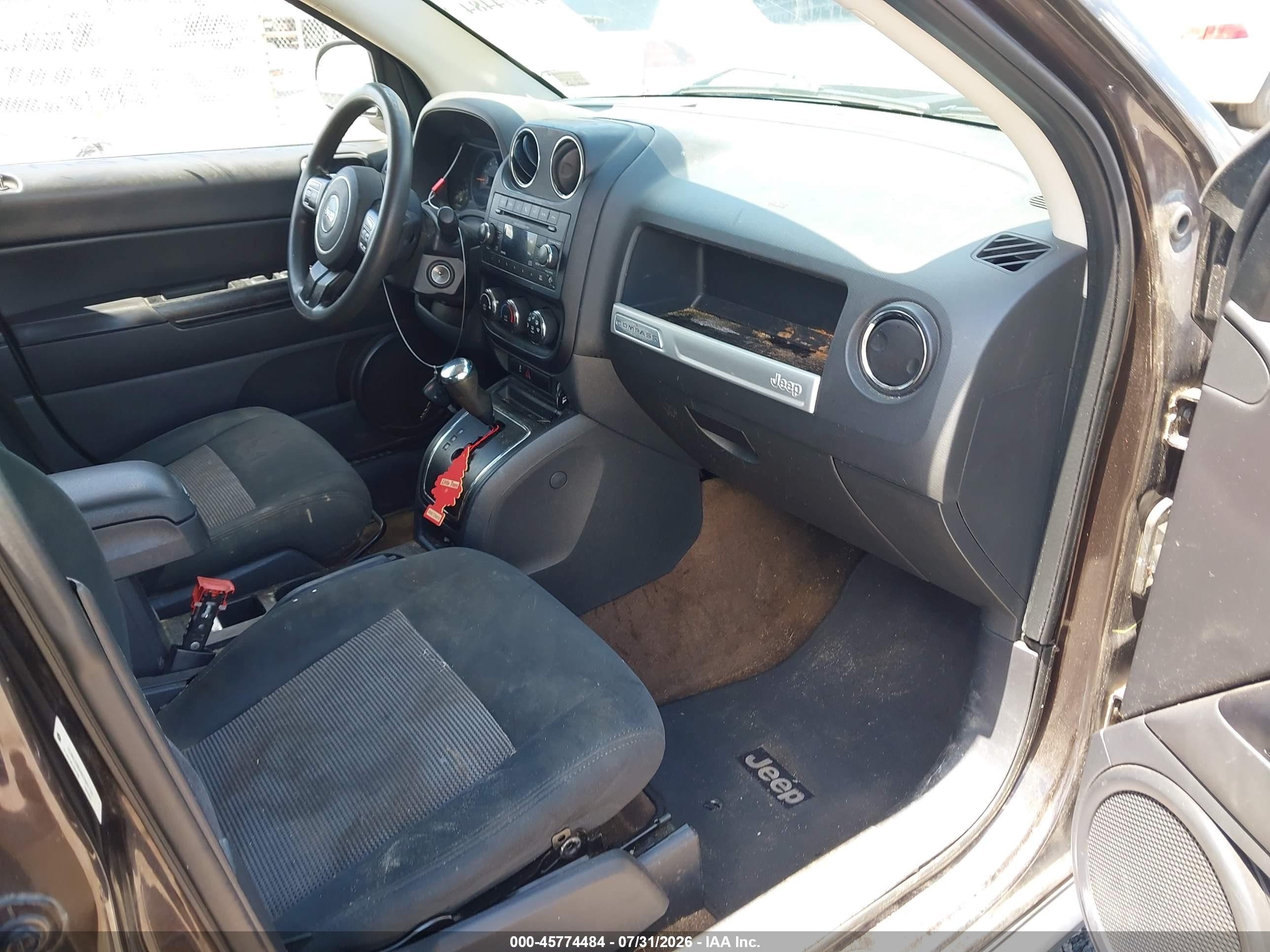 2014 Jeep Compass Sport Brown vin: 1C4NJDBB6ED847131