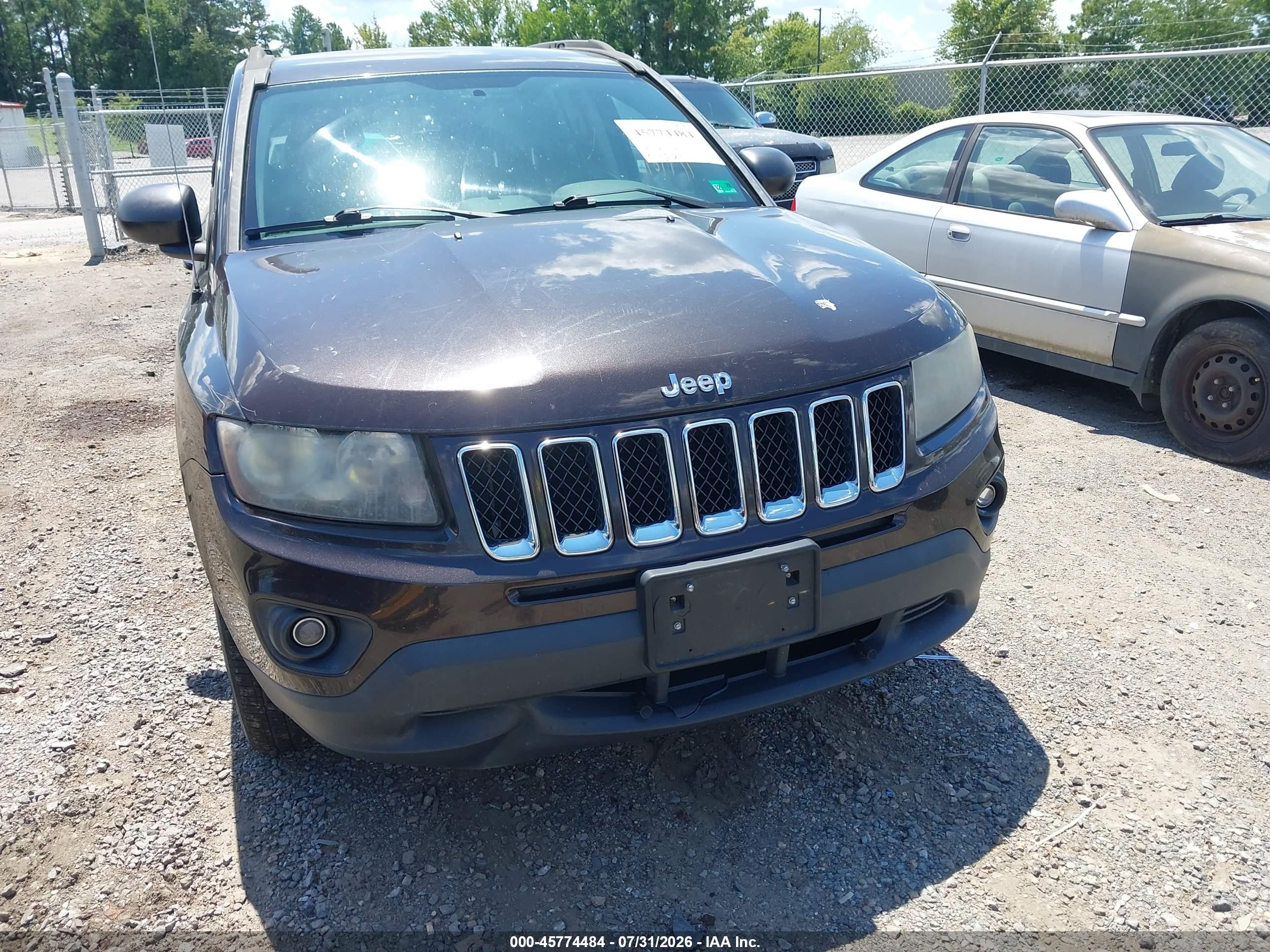 2014 Jeep Compass Sport Brown vin: 1C4NJDBB6ED847131