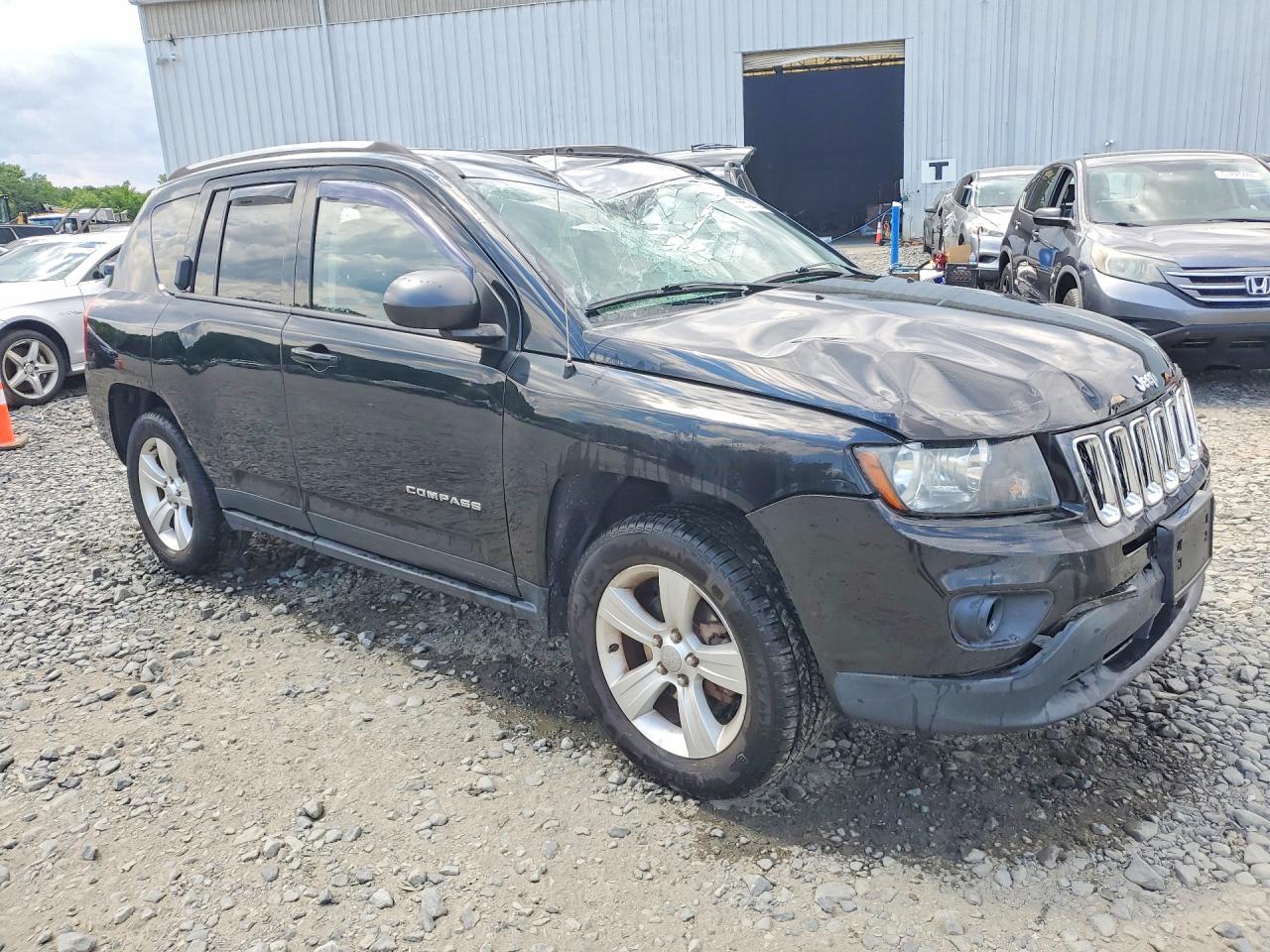 2015 Jeep Compass Sport Black vin: 1C4NJDBB6FD130553