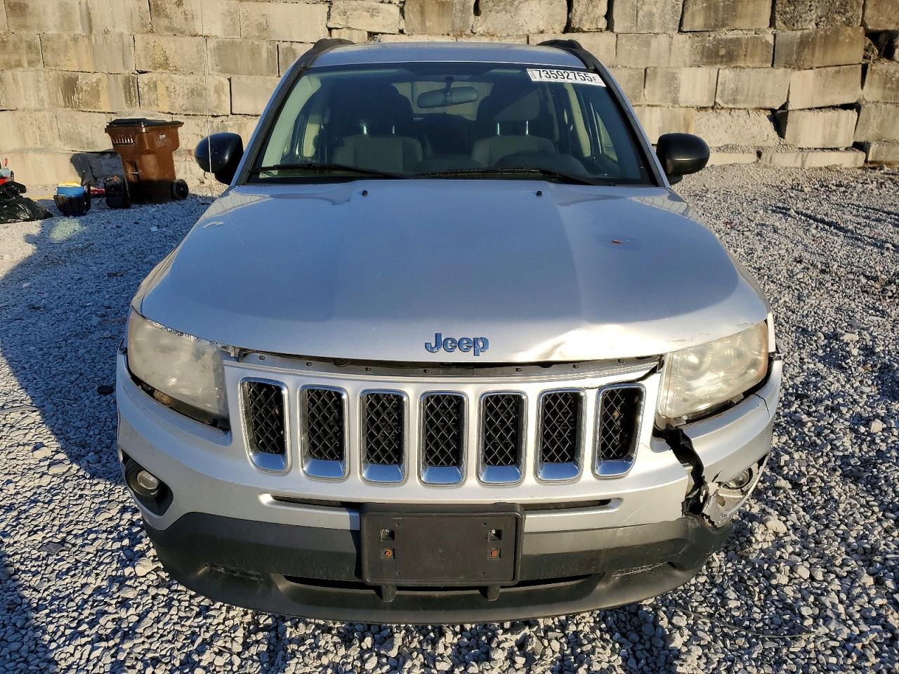 2012 Jeep Compass Sport Silver vin: 1C4NJDBB7CD562399