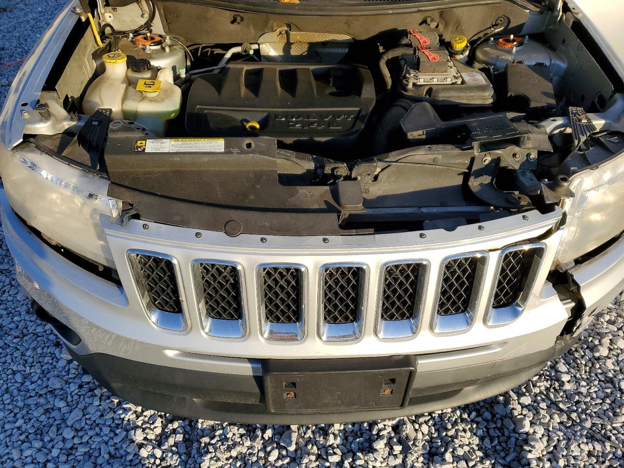 2012 Jeep Compass Sport Silver vin: 1C4NJDBB7CD562399