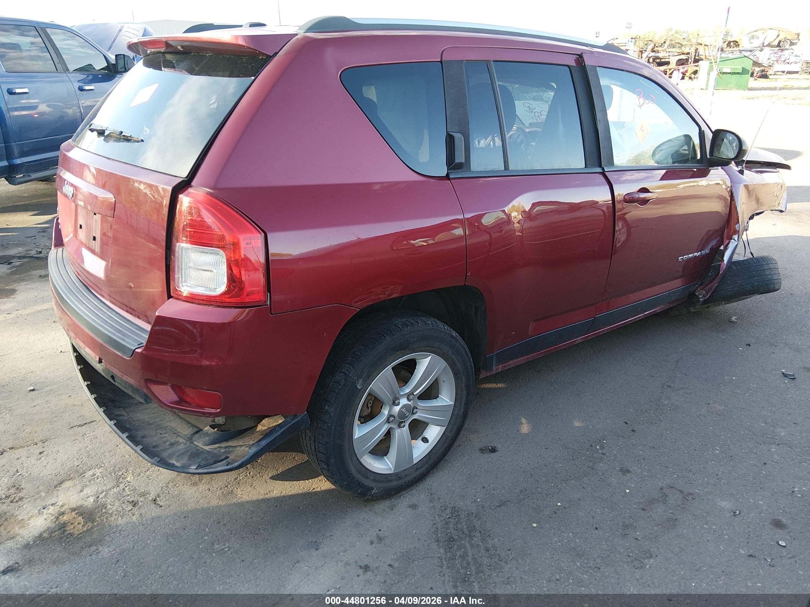 2013 Jeep Compass Sport Бордовый vin: 1C4NJDBB7DD207587