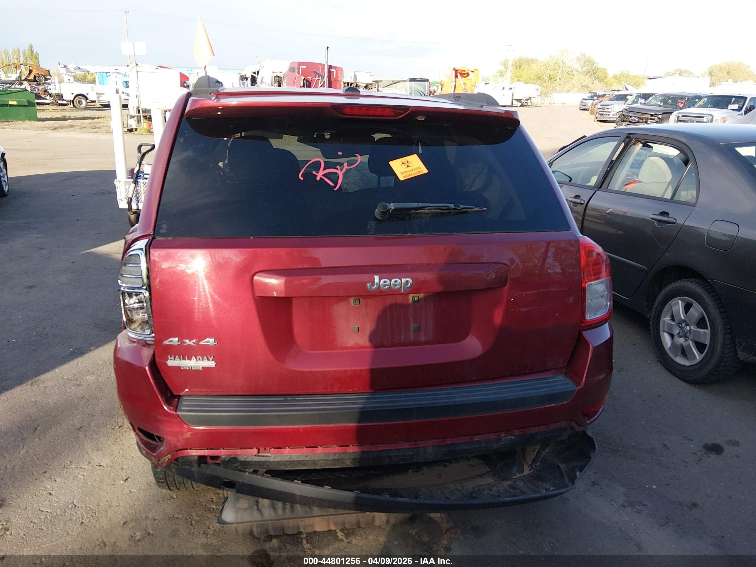 2013 Jeep Compass Sport Бордовый vin: 1C4NJDBB7DD207587