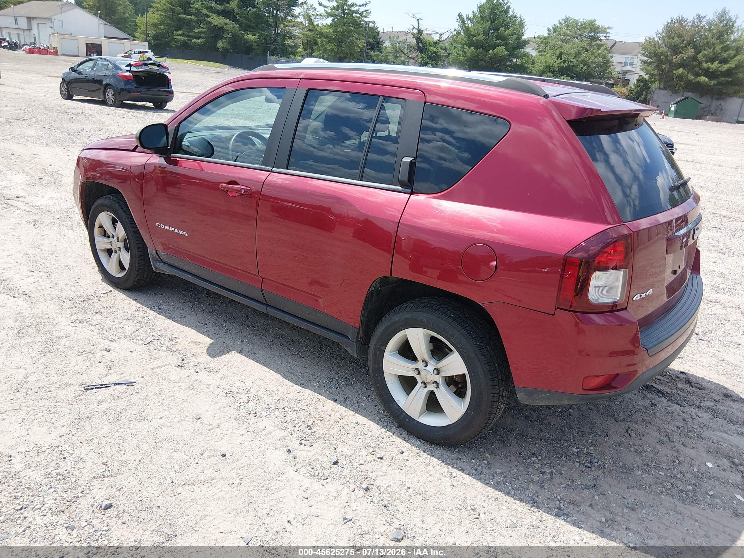 2014 Jeep Compass Sport Red vin: 1C4NJDBB7ED514646