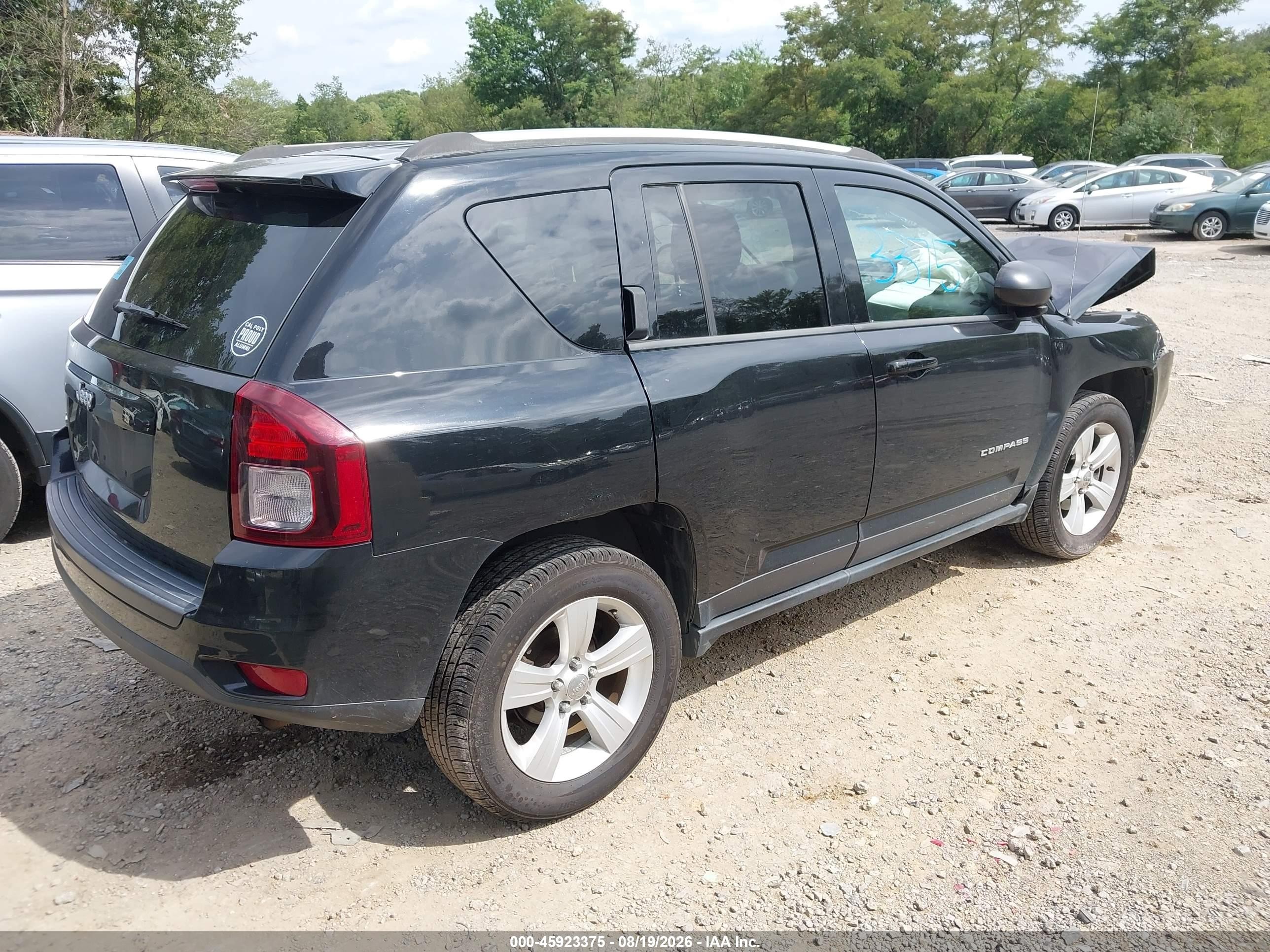 2014 Jeep Compass Sport Black vin: 1C4NJDBB7ED598418