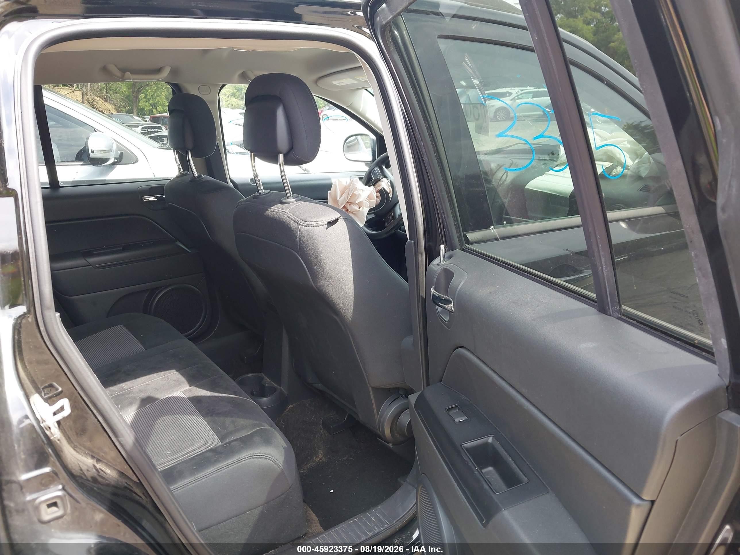 2014 Jeep Compass Sport Black vin: 1C4NJDBB7ED598418