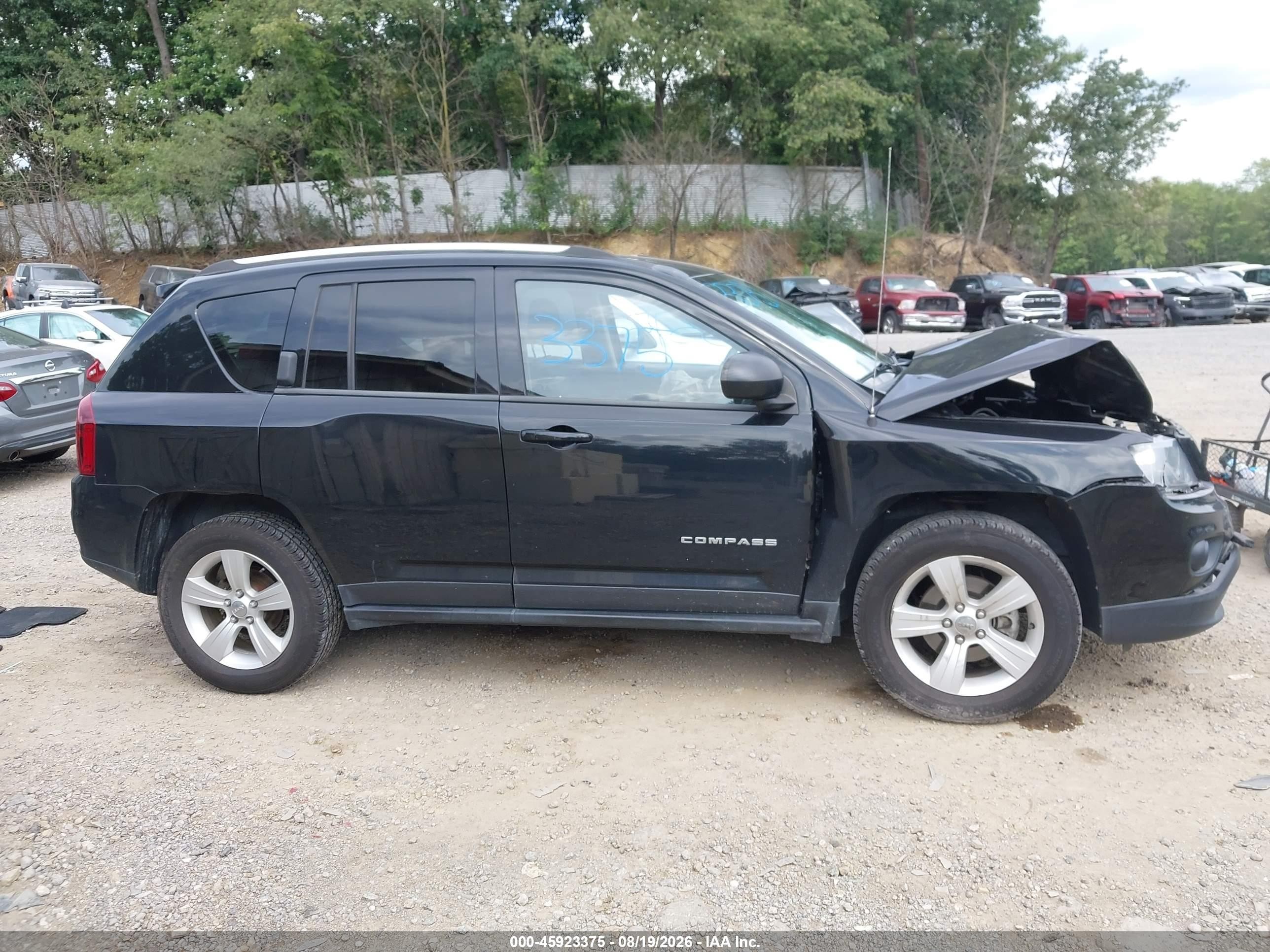 2014 Jeep Compass Sport Black vin: 1C4NJDBB7ED598418