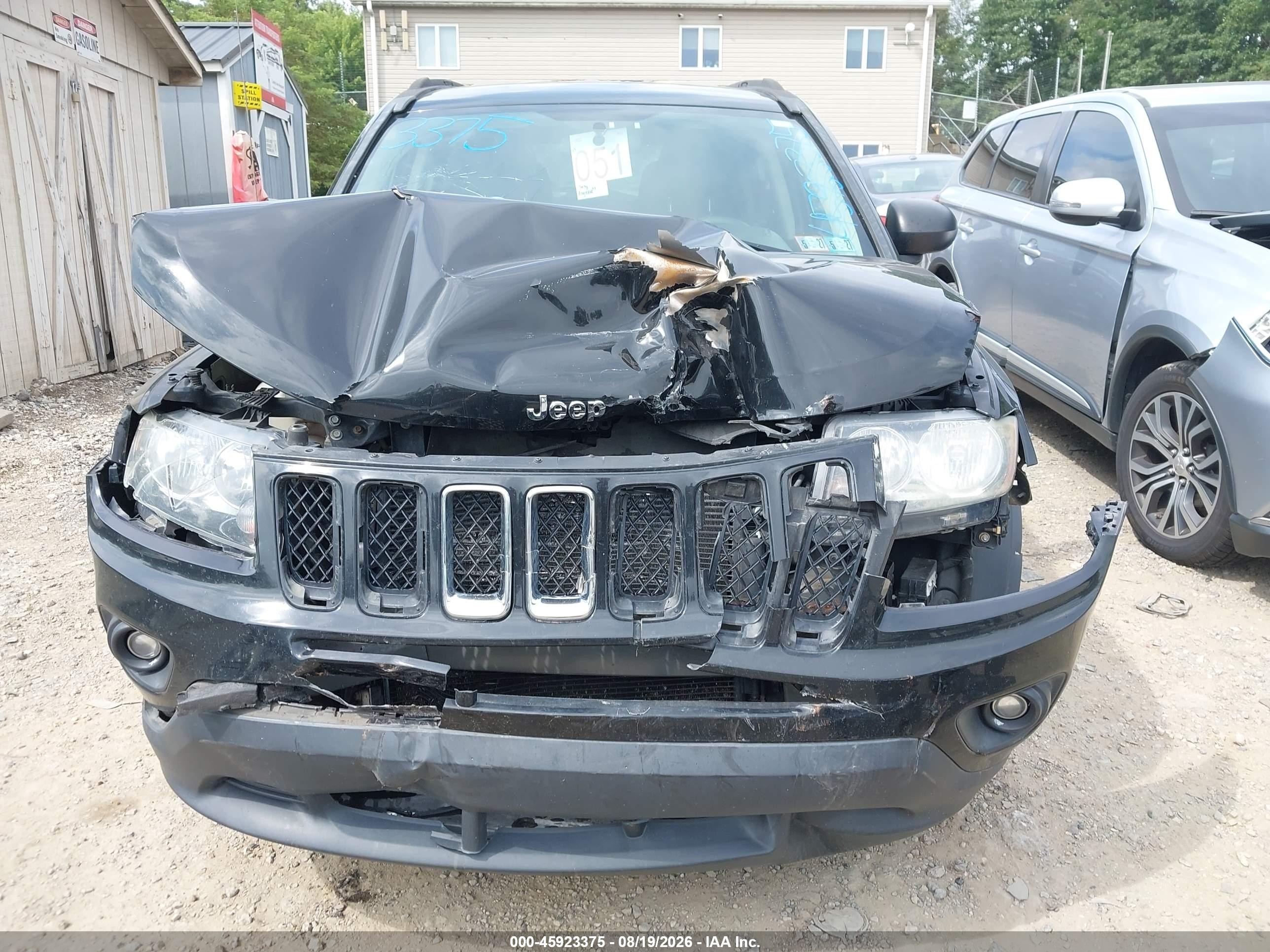 2014 Jeep Compass Sport Black vin: 1C4NJDBB7ED598418