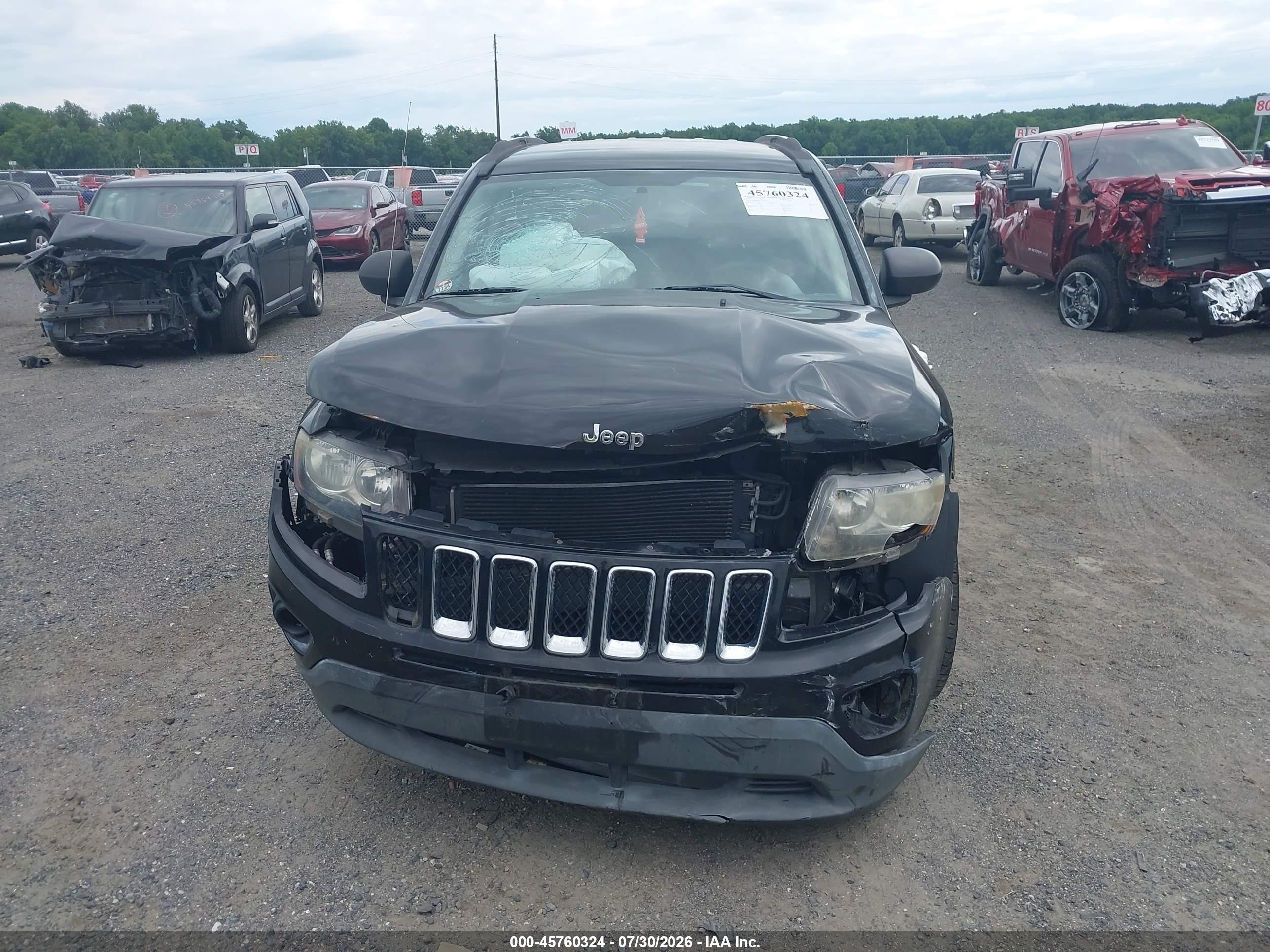 2014 Jeep Compass Sport Black vin: 1C4NJDBB7ED602077