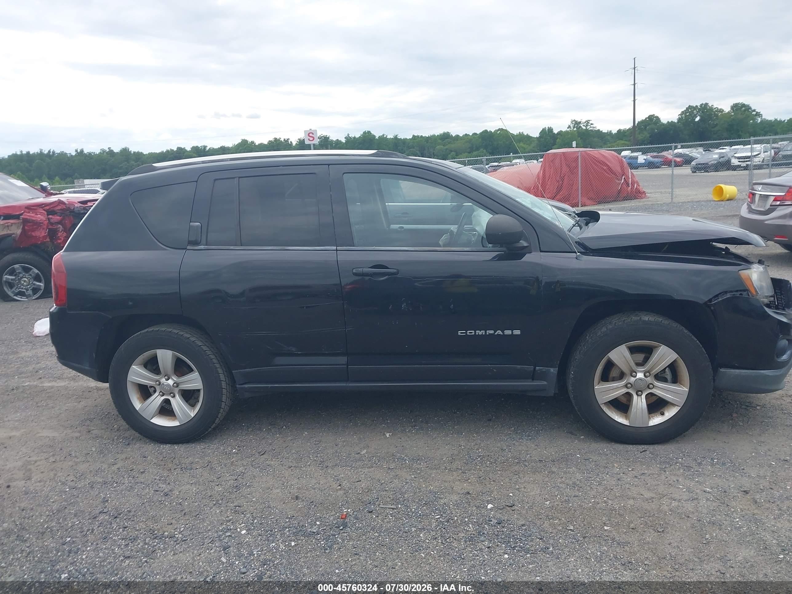 2014 Jeep Compass Sport Black vin: 1C4NJDBB7ED602077