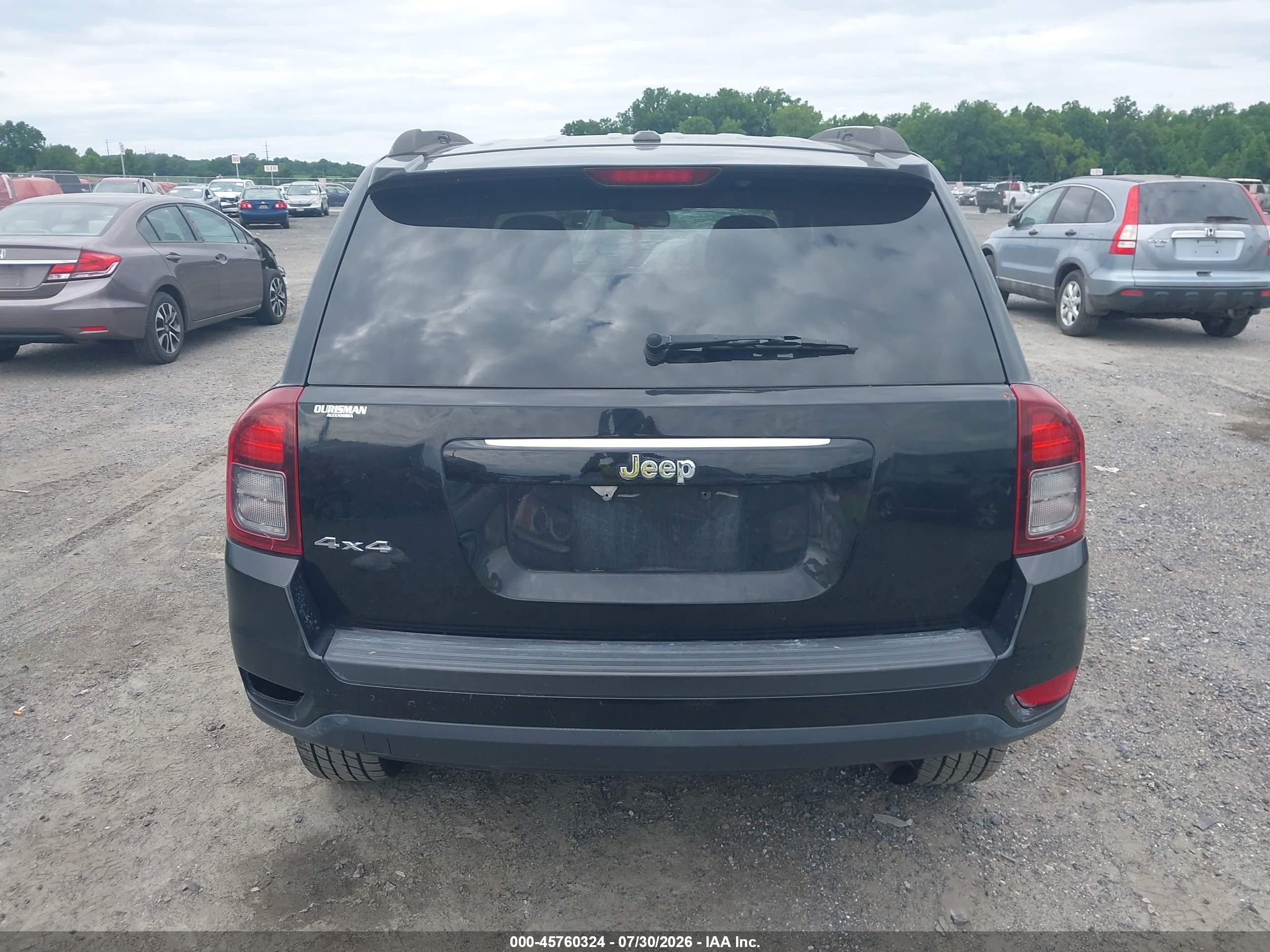 2014 Jeep Compass Sport Black vin: 1C4NJDBB7ED602077