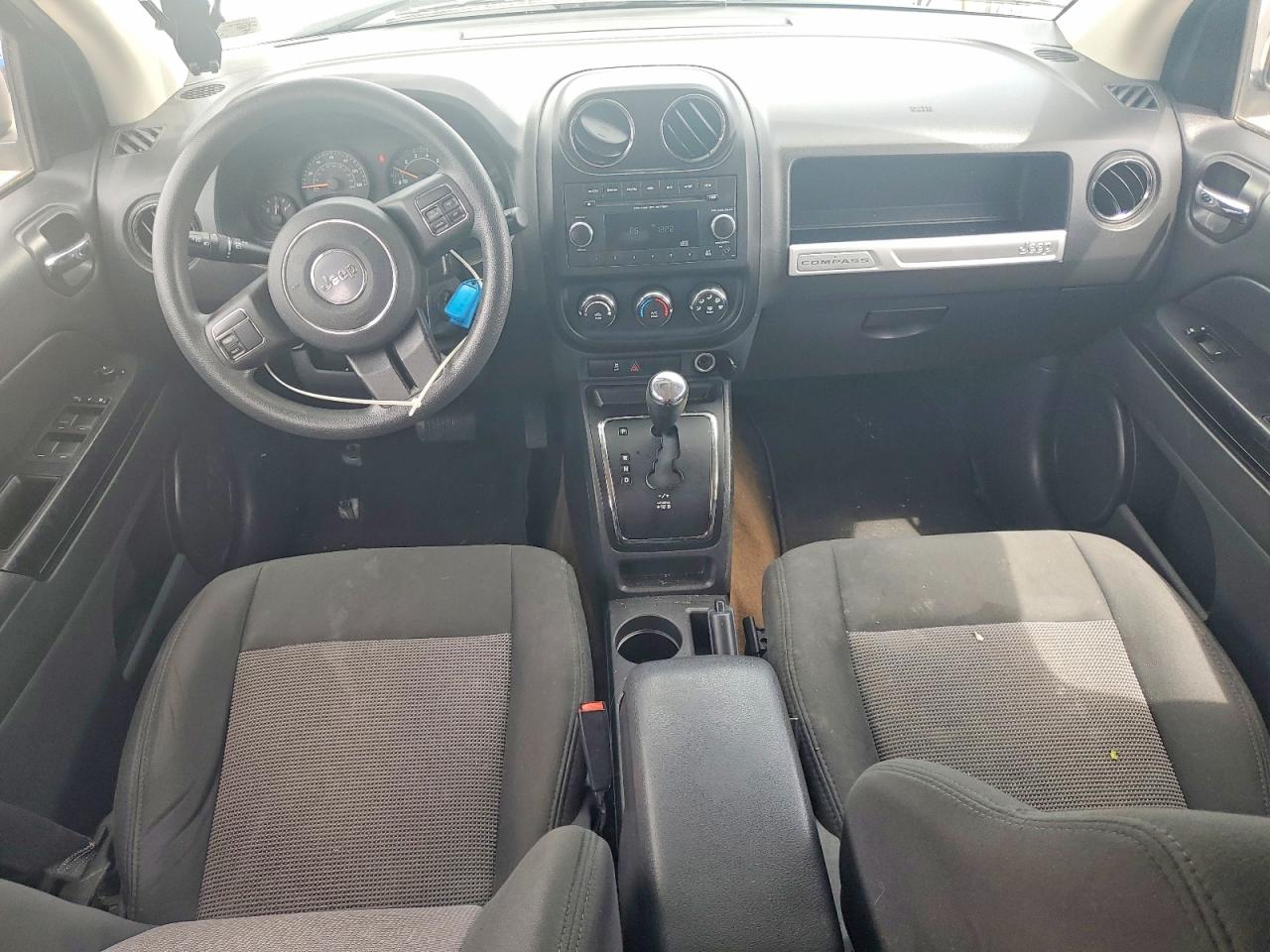 2014 Jeep Compass Sport White vin: 1C4NJDBB7ED709436