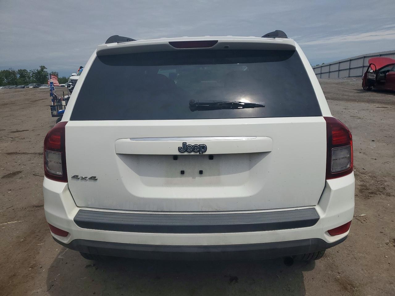 2014 Jeep Compass Sport White vin: 1C4NJDBB7ED709436