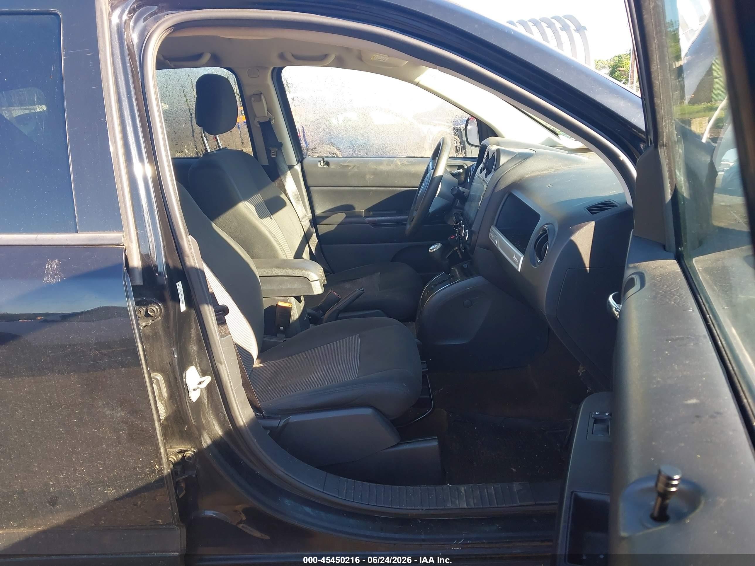2014 Jeep Compass Sport Black vin: 1C4NJDBB7ED828555